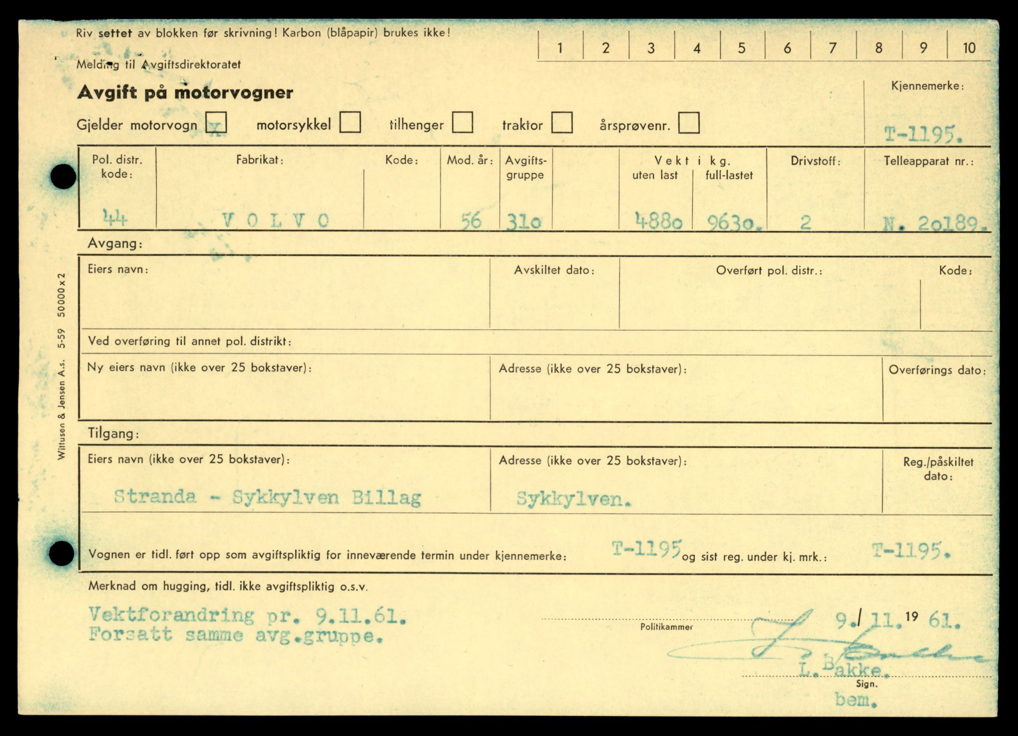 Møre og Romsdal vegkontor - Ålesund trafikkstasjon, AV/SAT-A-4099/F/Fe/L0033: Registreringskort for kjøretøy T 12151 - T 12474, 1927-1998, s. 2521