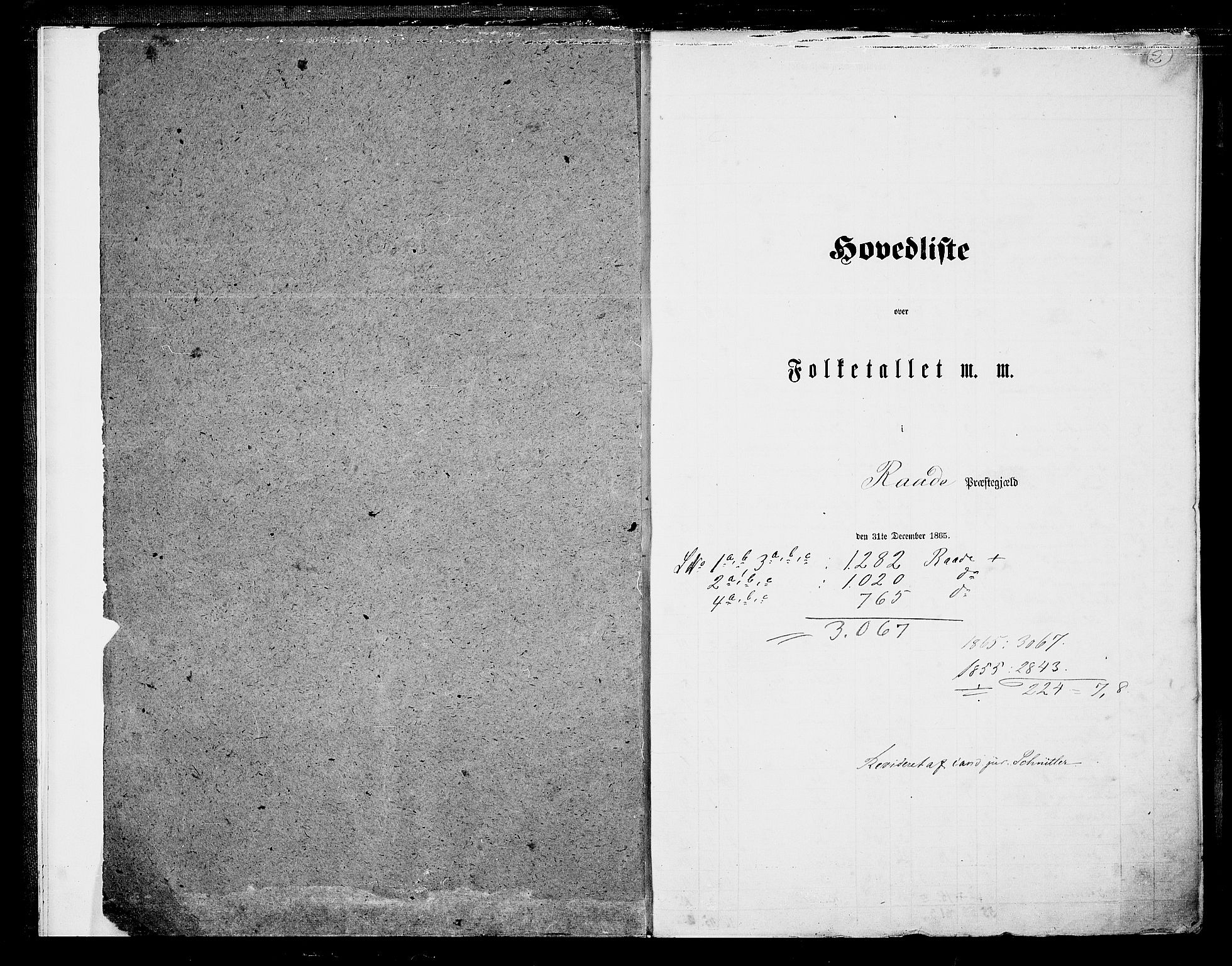 RA, Folketelling 1865 for 0135P Råde prestegjeld, 1865, s. 5