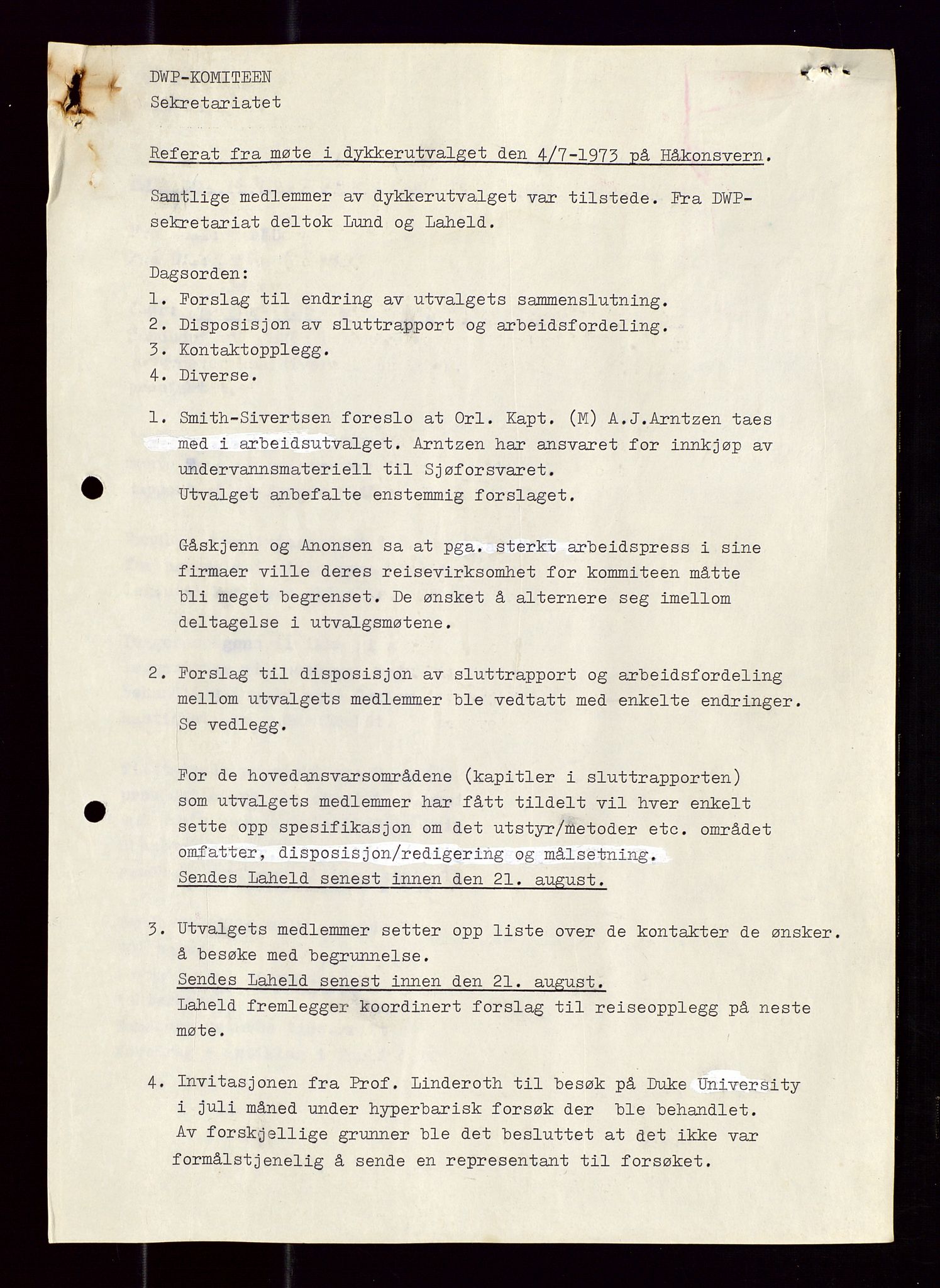 Industridepartementet, Oljekontoret, AV/SAST-A-101348/Di/L0001: DWP, møter juni - november, komiteemøter nr. 19 - 26, 1973-1974, s. 579