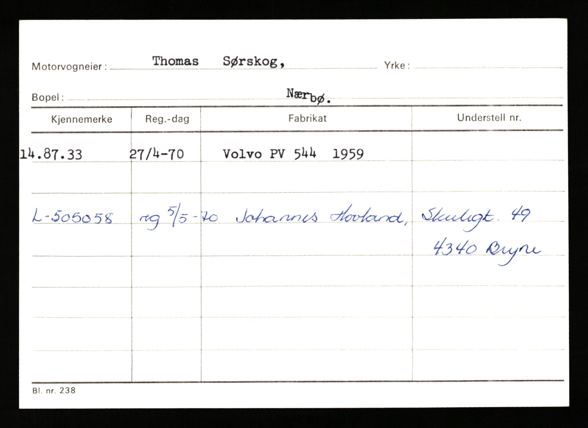 Stavanger trafikkstasjon, AV/SAST-A-101942/0/G/L0010: Registreringsnummer: 130000 - 239953, 1930-1971, s. 627