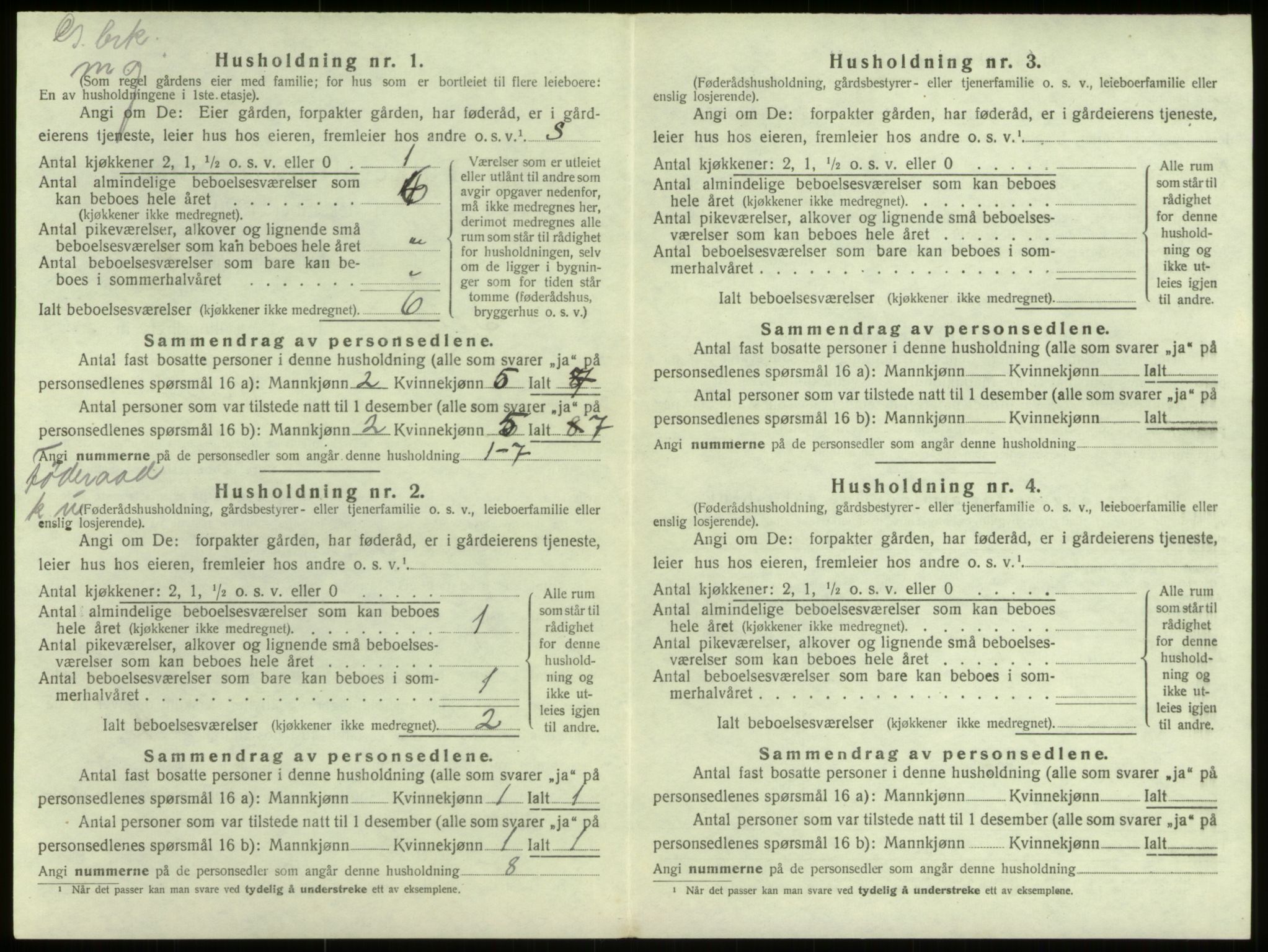 SAB, Folketelling 1920 for 1441 Selje herred, 1920, s. 936