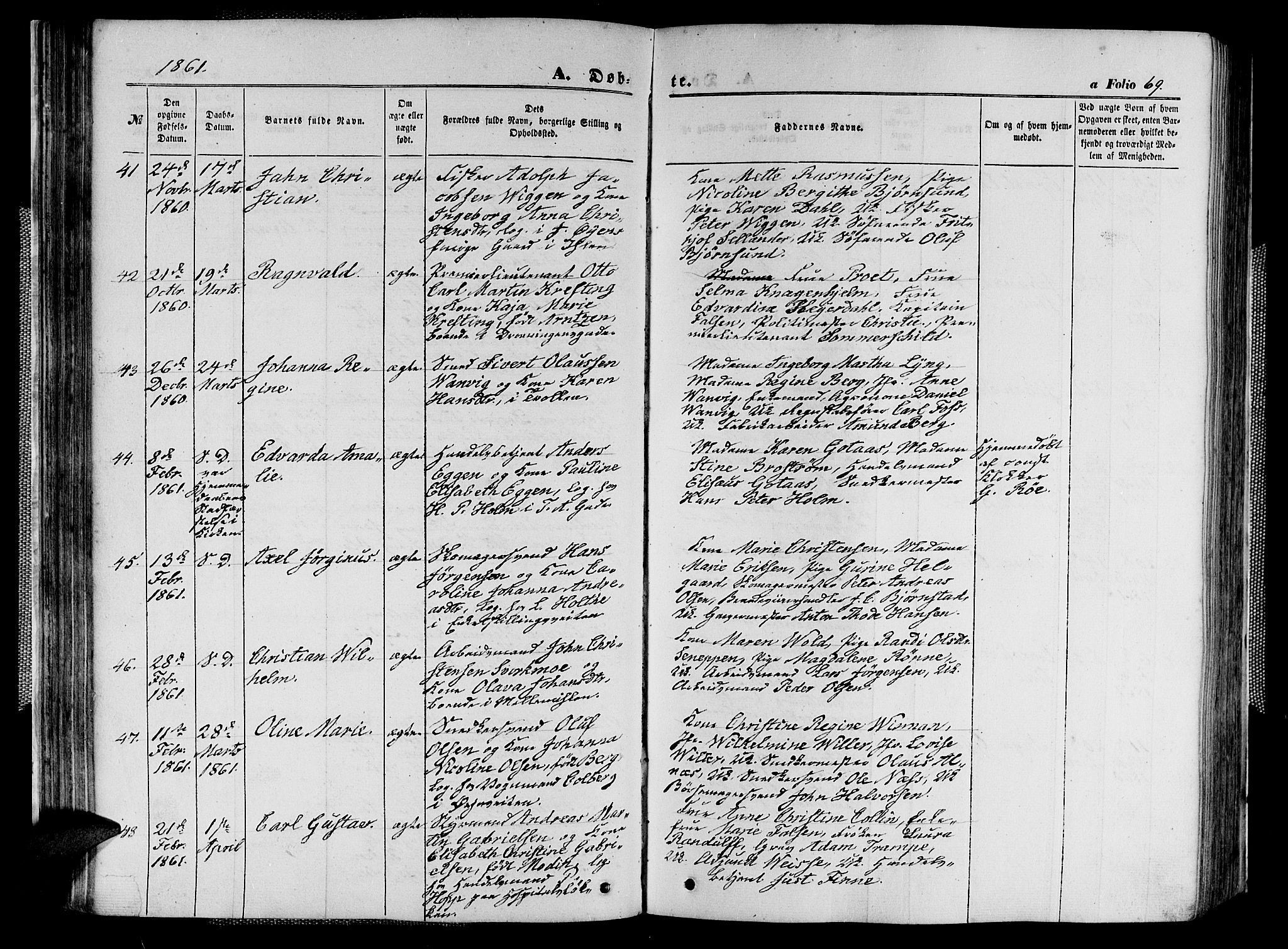 Ministerialprotokoller, klokkerbøker og fødselsregistre - Sør-Trøndelag, AV/SAT-A-1456/602/L0139: Klokkerbok nr. 602C07, 1859-1864, s. 69