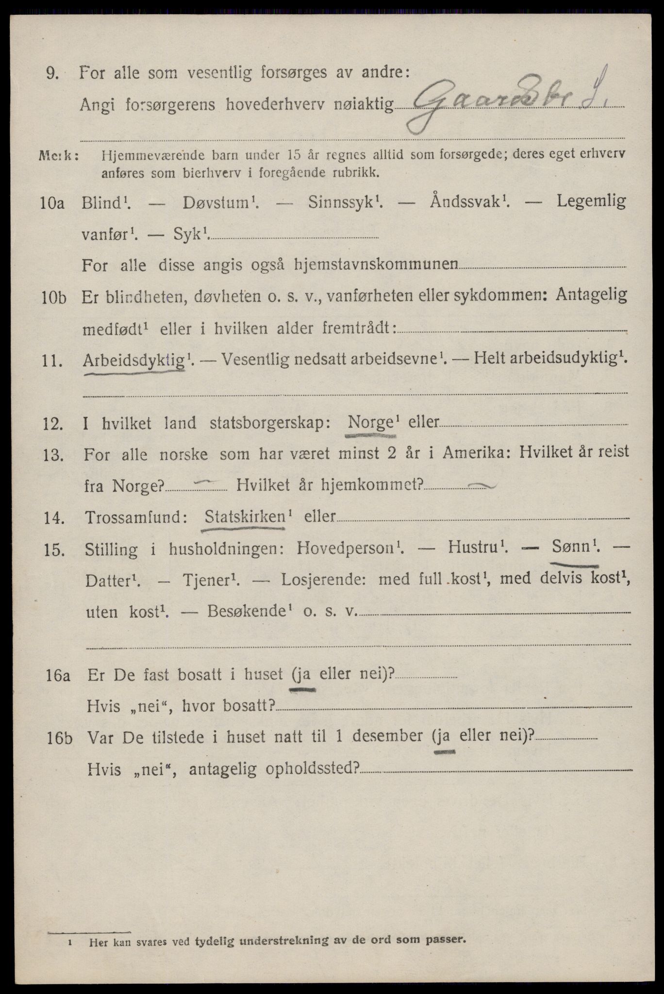 SAST, Folketelling 1920 for 1112 Lund herred, 1920, s. 3147