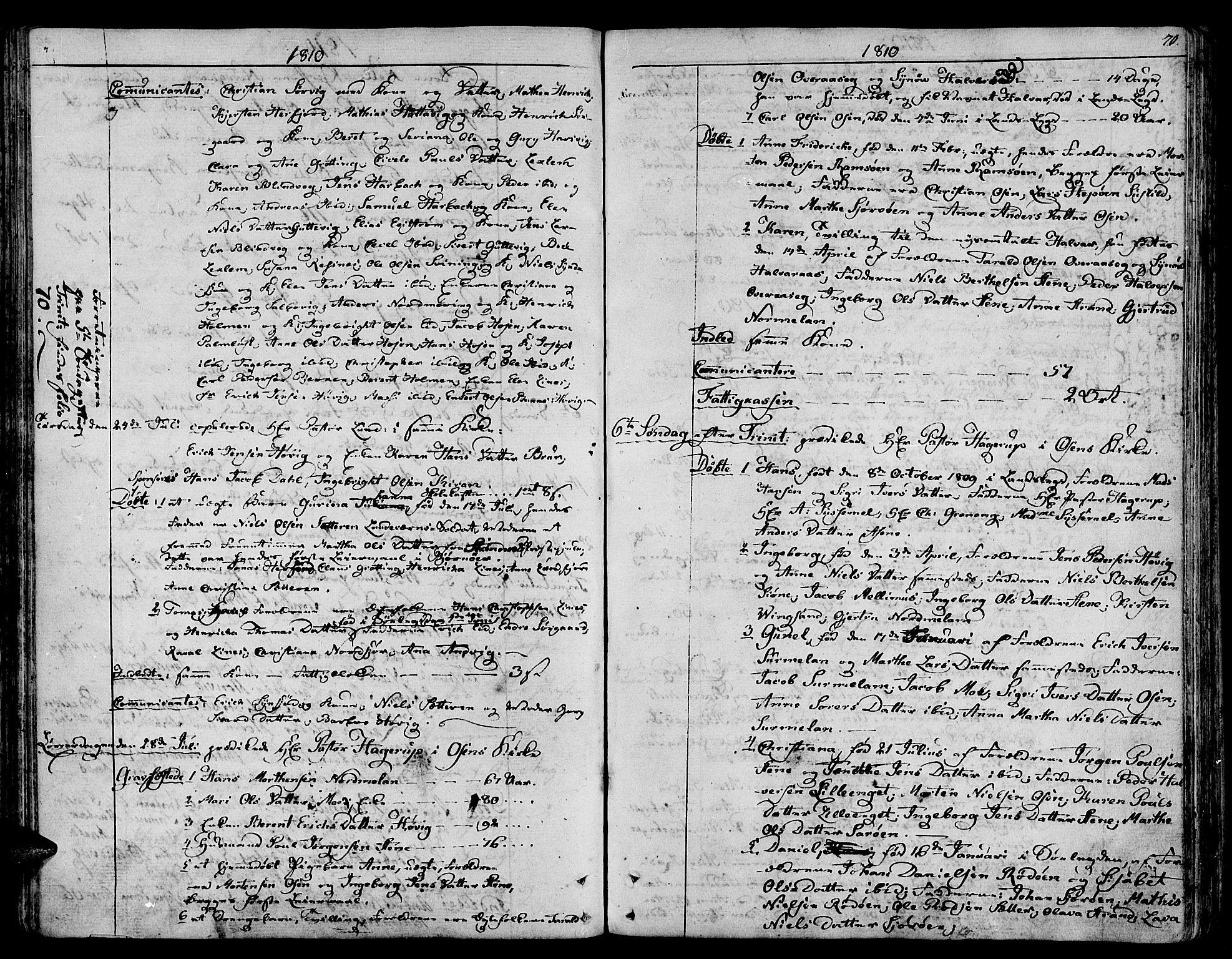 Ministerialprotokoller, klokkerbøker og fødselsregistre - Sør-Trøndelag, SAT/A-1456/657/L0701: Ministerialbok nr. 657A02, 1802-1831, s. 70