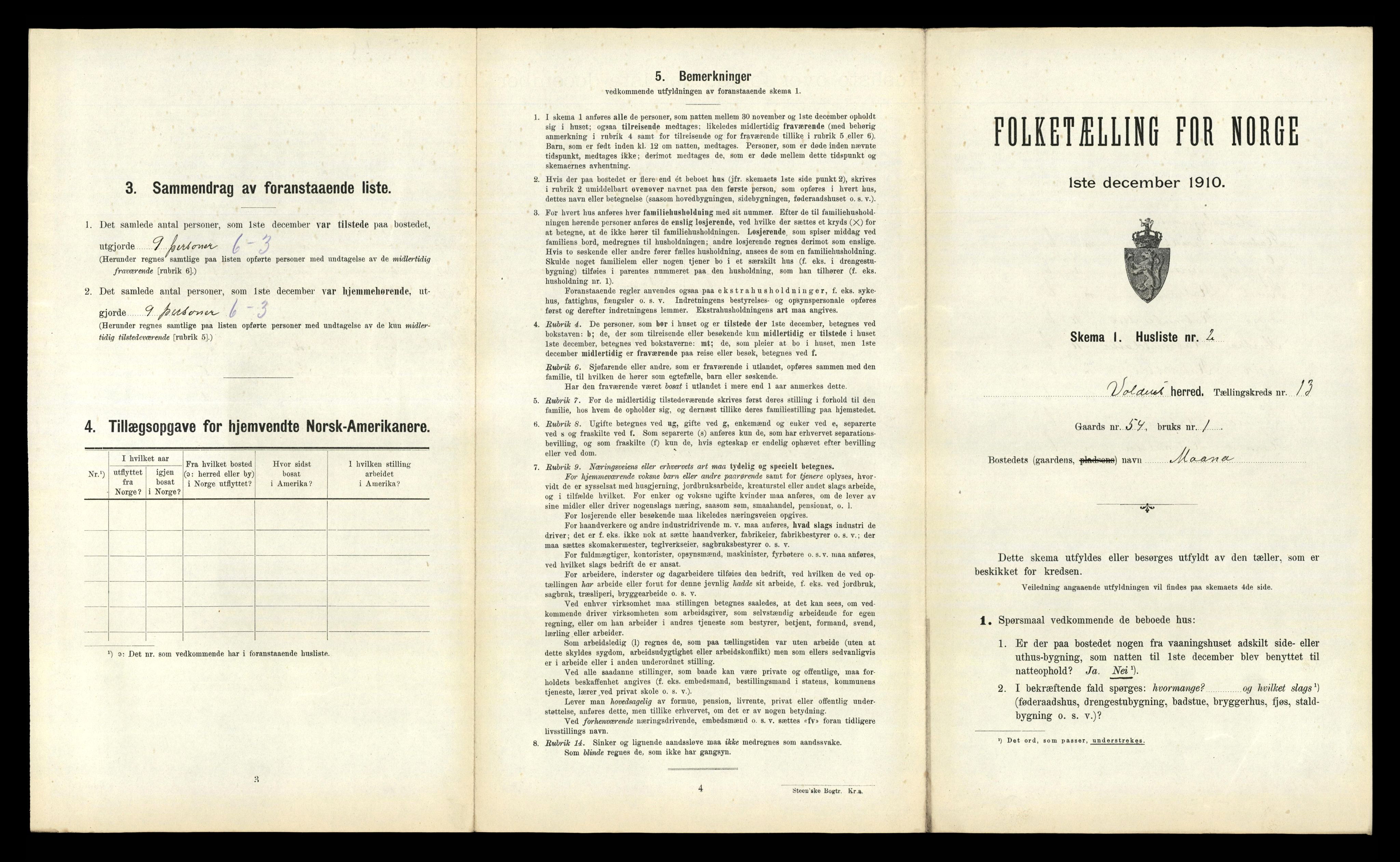 RA, Folketelling 1910 for 1519 Volda herred, 1910, s. 962