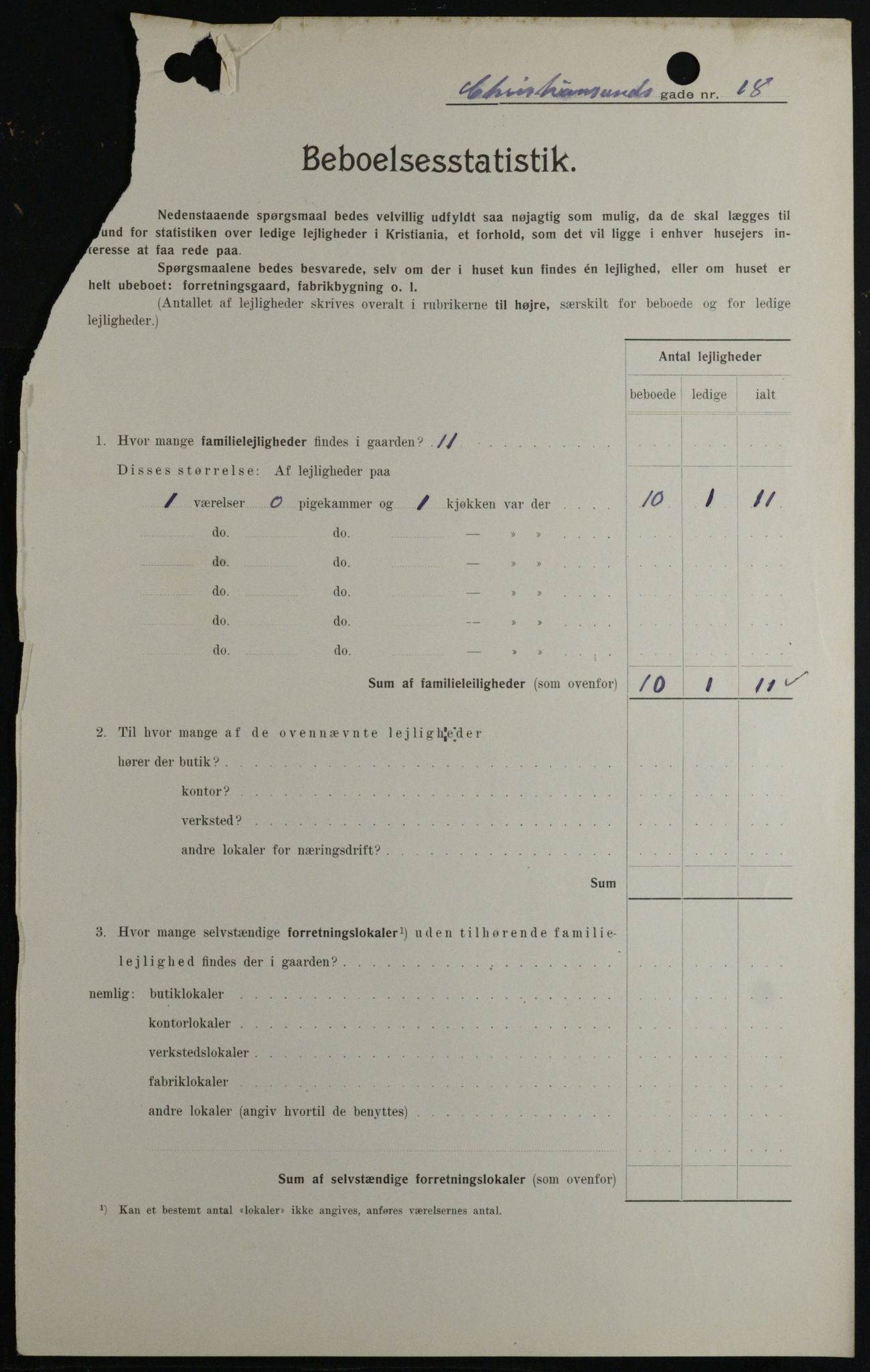 OBA, Kommunal folketelling 1.2.1908 for Kristiania kjøpstad, 1908, s. 48808