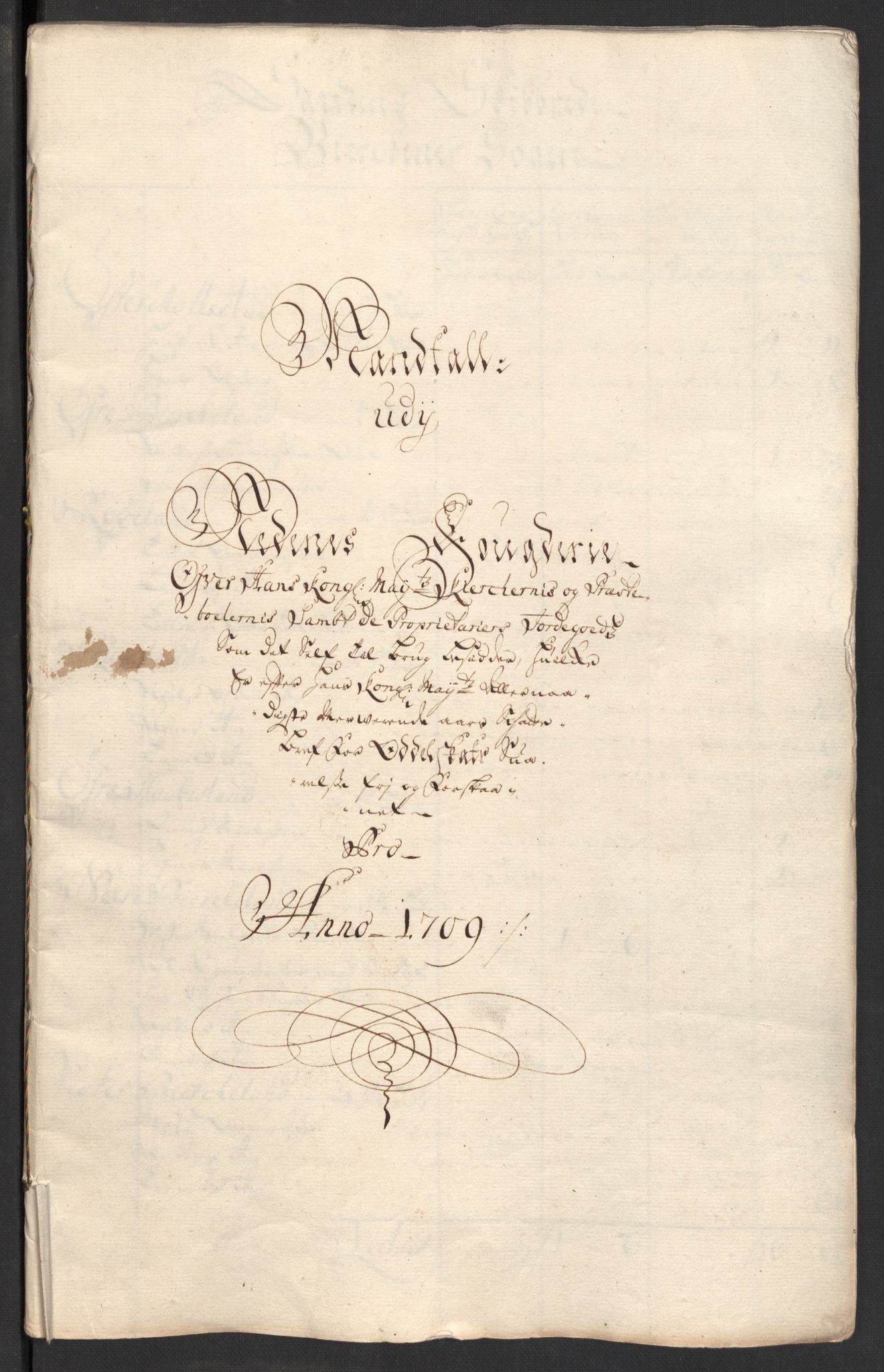 Rentekammeret inntil 1814, Reviderte regnskaper, Fogderegnskap, RA/EA-4092/R39/L2318: Fogderegnskap Nedenes, 1706-1709, s. 512