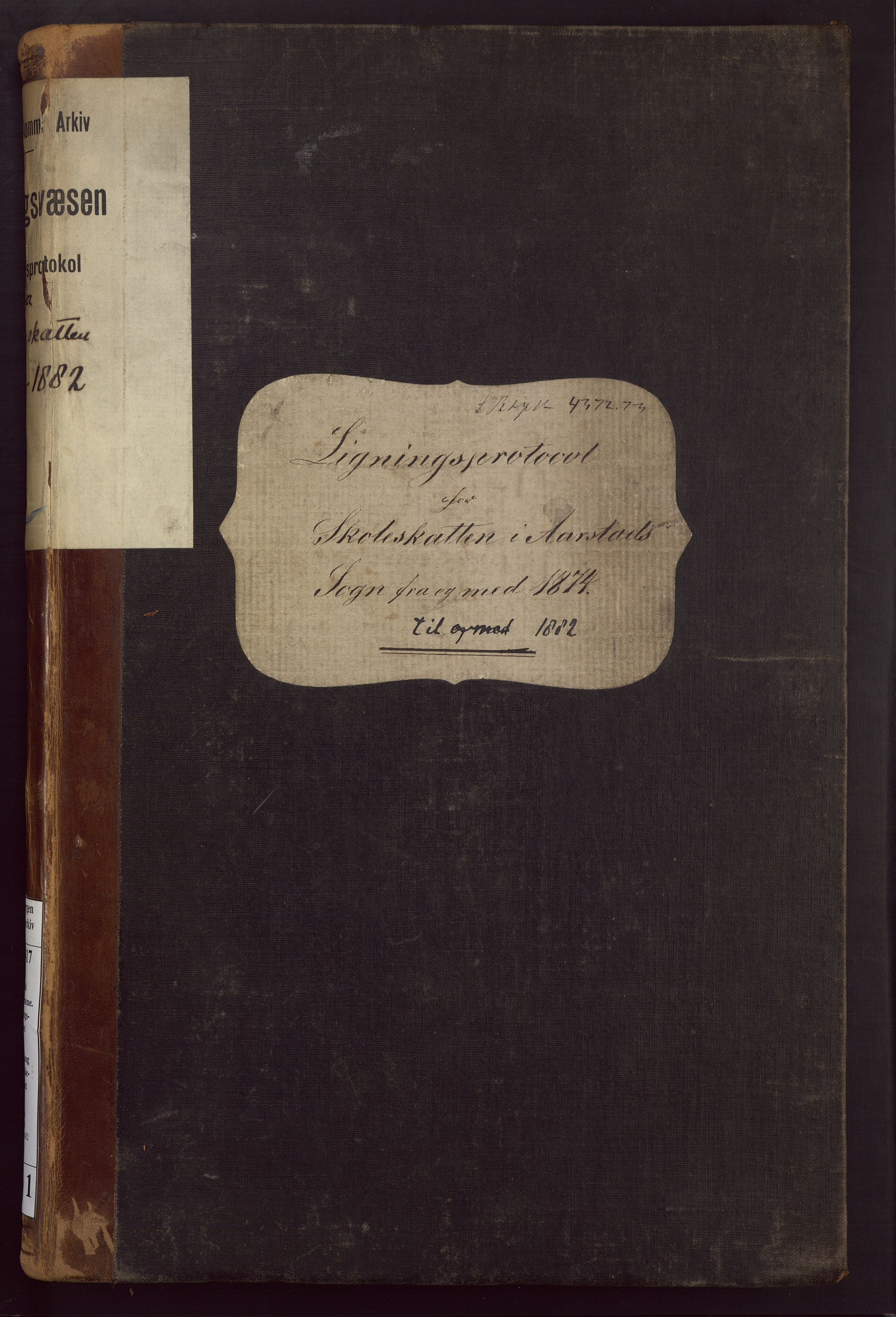 Årstad kommune. Ligningsvesenet, BBA/A-1417/F/Fb/L0001: Ligningsprotokoll, 1874-1882