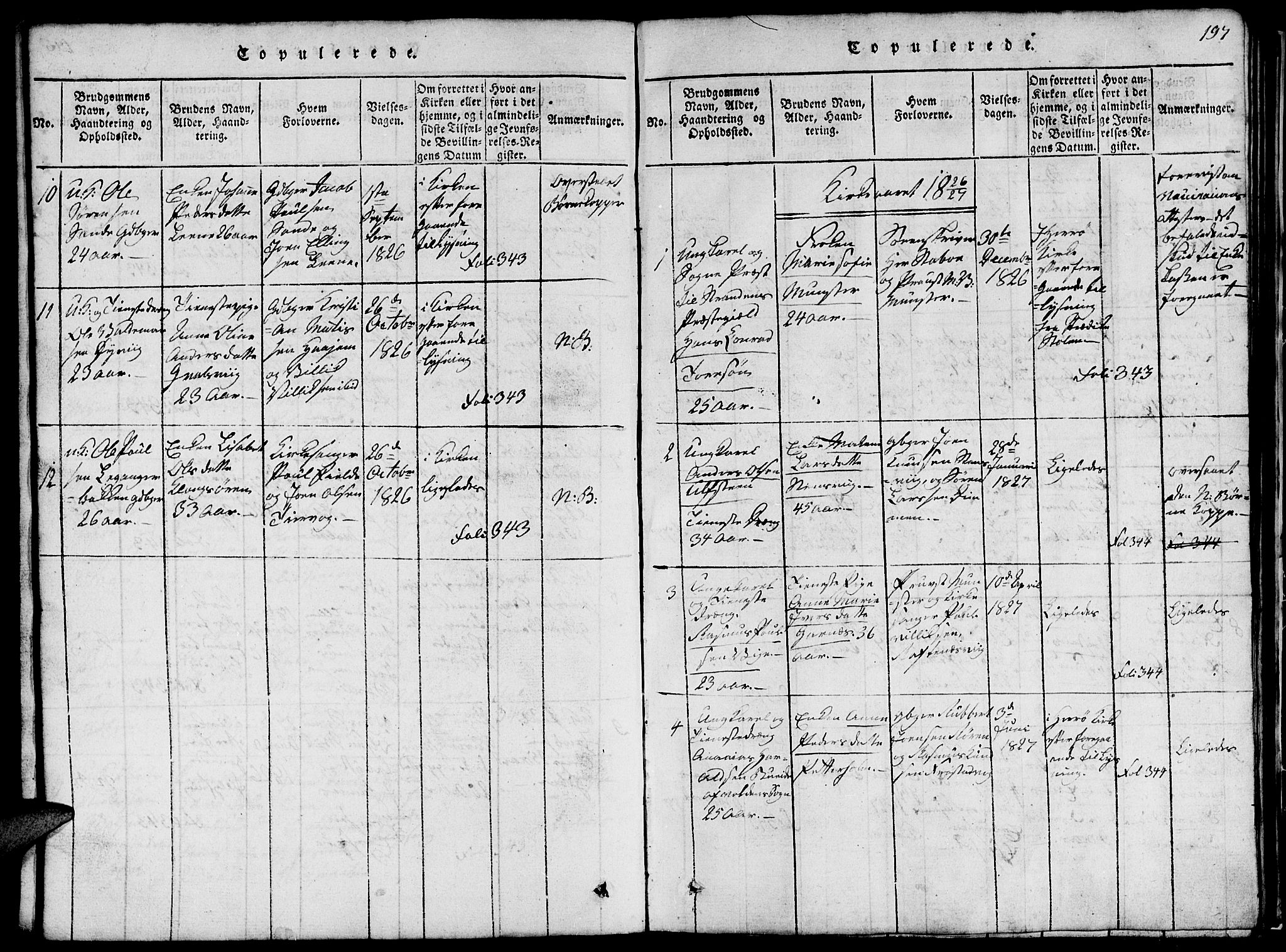 Ministerialprotokoller, klokkerbøker og fødselsregistre - Møre og Romsdal, SAT/A-1454/507/L0078: Klokkerbok nr. 507C01, 1816-1840, s. 197