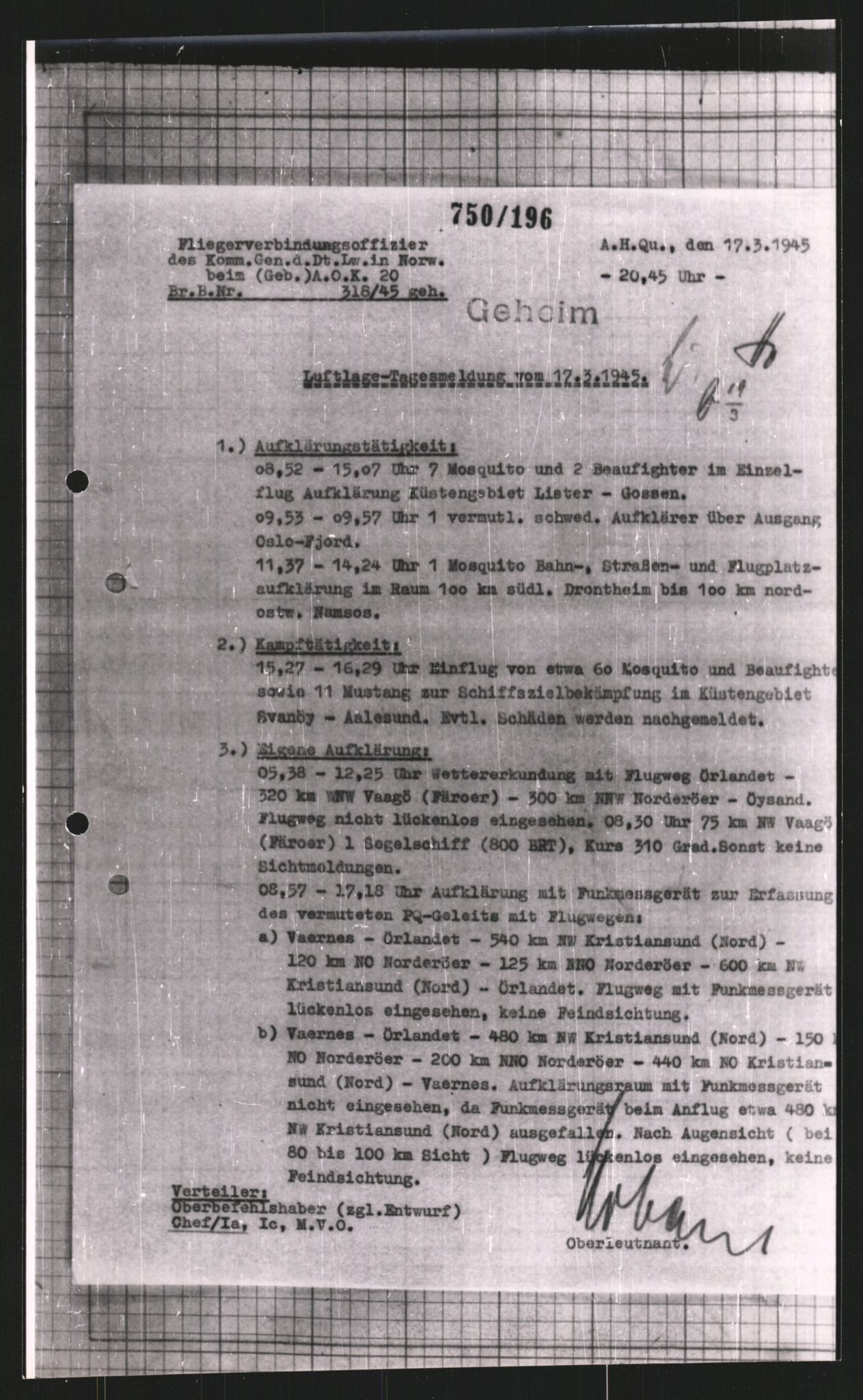 Forsvarets Overkommando. 2 kontor. Arkiv 11.4. Spredte tyske arkivsaker, AV/RA-RAFA-7031/D/Dar/Dara/L0008: Krigsdagbøker for 20. Gebirgs-Armee-Oberkommando (AOK 20), 1945, s. 523