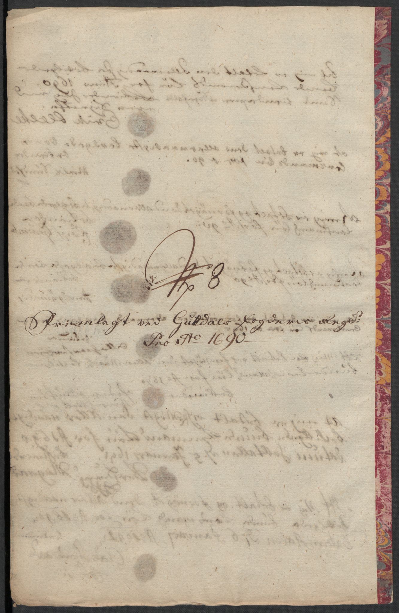 Rentekammeret inntil 1814, Reviderte regnskaper, Fogderegnskap, RA/EA-4092/R59/L3940: Fogderegnskap Gauldal, 1689-1690, s. 405