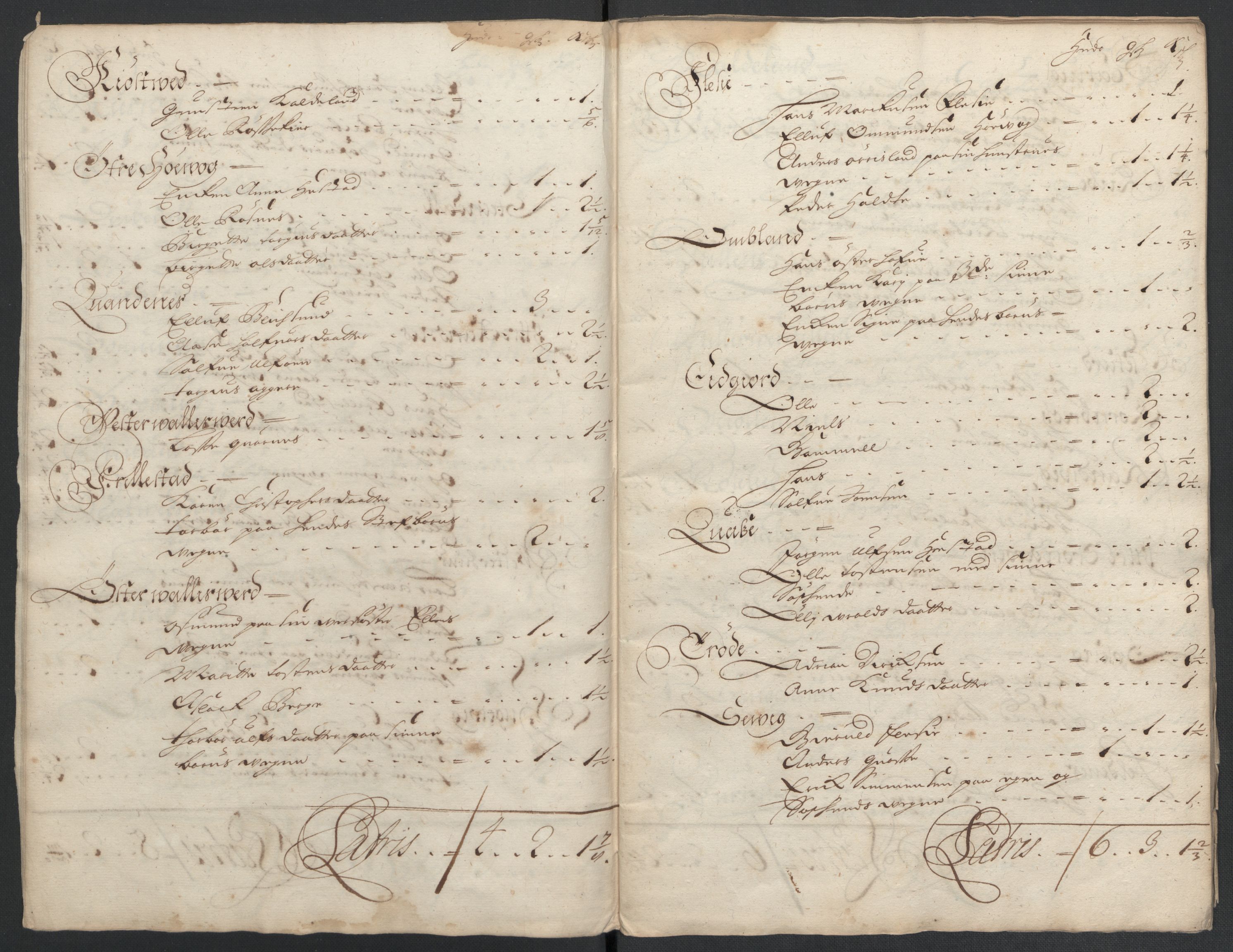 Rentekammeret inntil 1814, Reviderte regnskaper, Fogderegnskap, AV/RA-EA-4092/R39/L2313: Fogderegnskap Nedenes, 1696-1697, s. 78