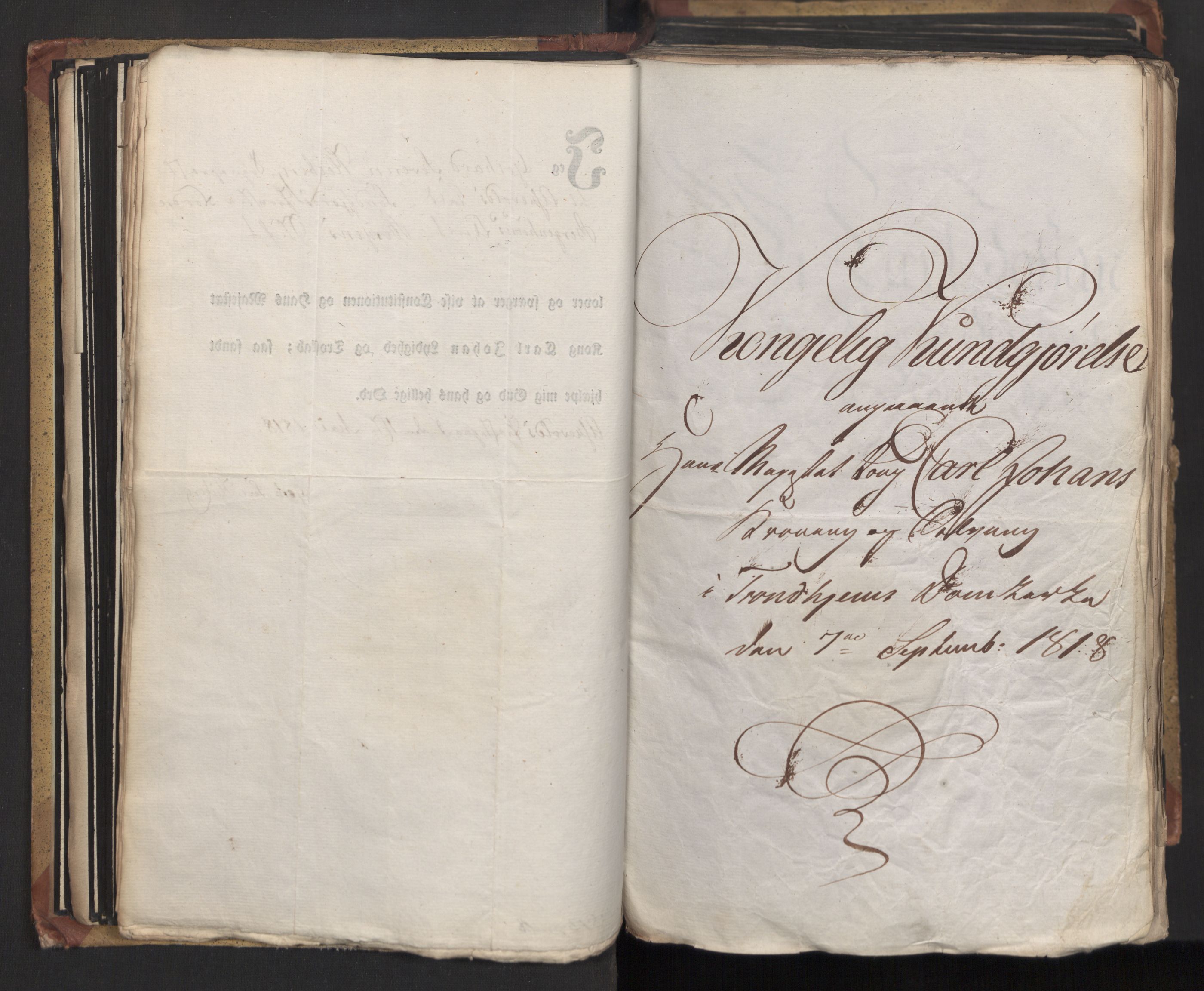 Statsrådsavdelingen i Stockholm, AV/RA-S-1003/D/Da/L0015: Regjeringsinnstillinger nr. 3058-3300, 1818, s. 81