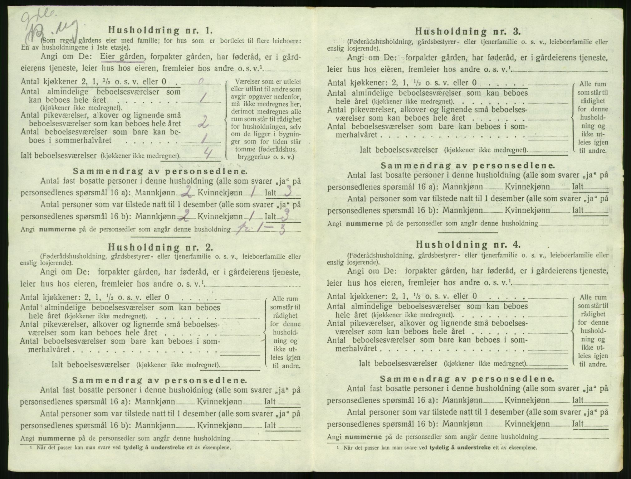 SAT, Folketelling 1920 for 1519 Volda herred, 1920, s. 1877