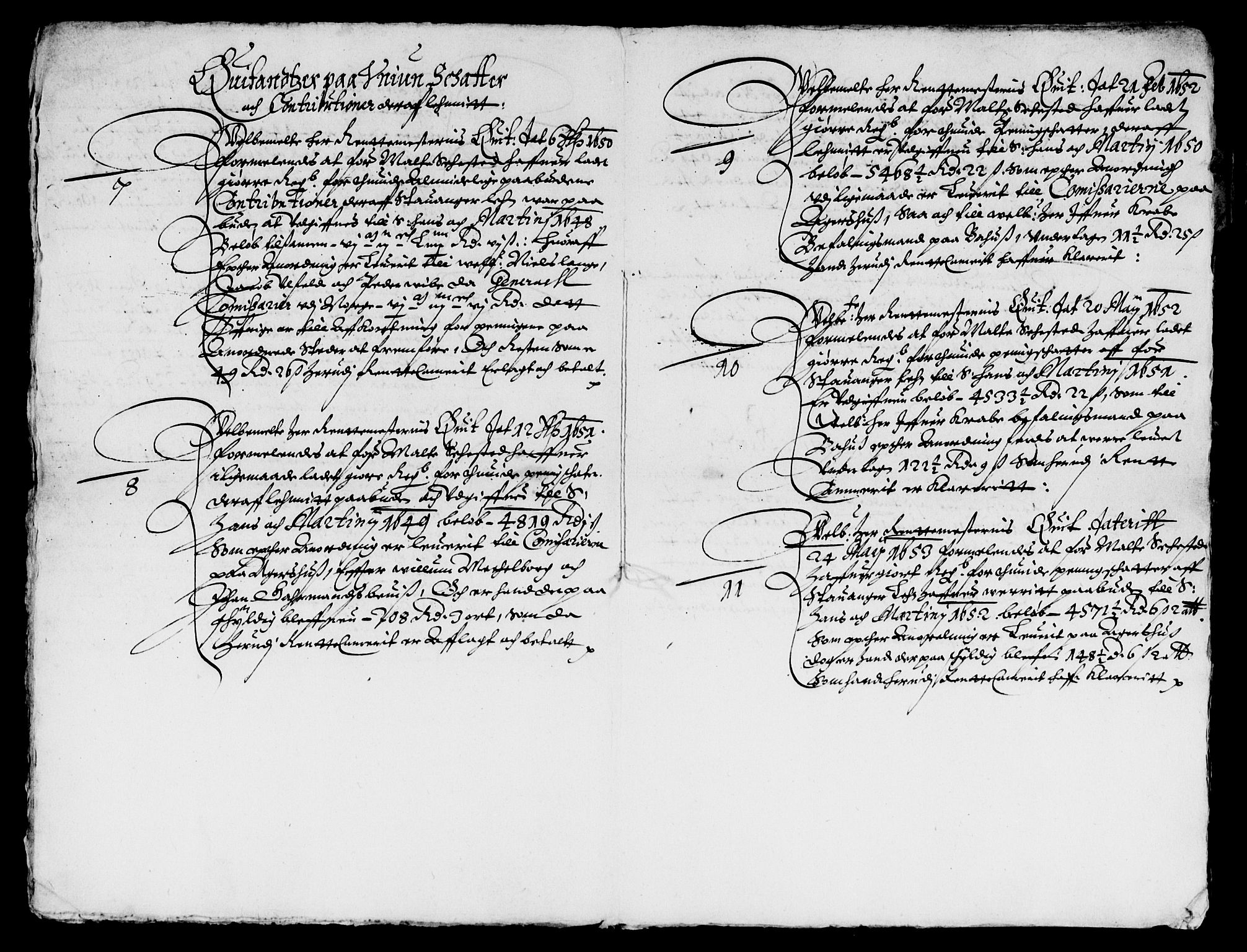 Rentekammeret inntil 1814, Reviderte regnskaper, Lensregnskaper, AV/RA-EA-5023/R/Rb/Rbs/L0035: Stavanger len, 1648-1655