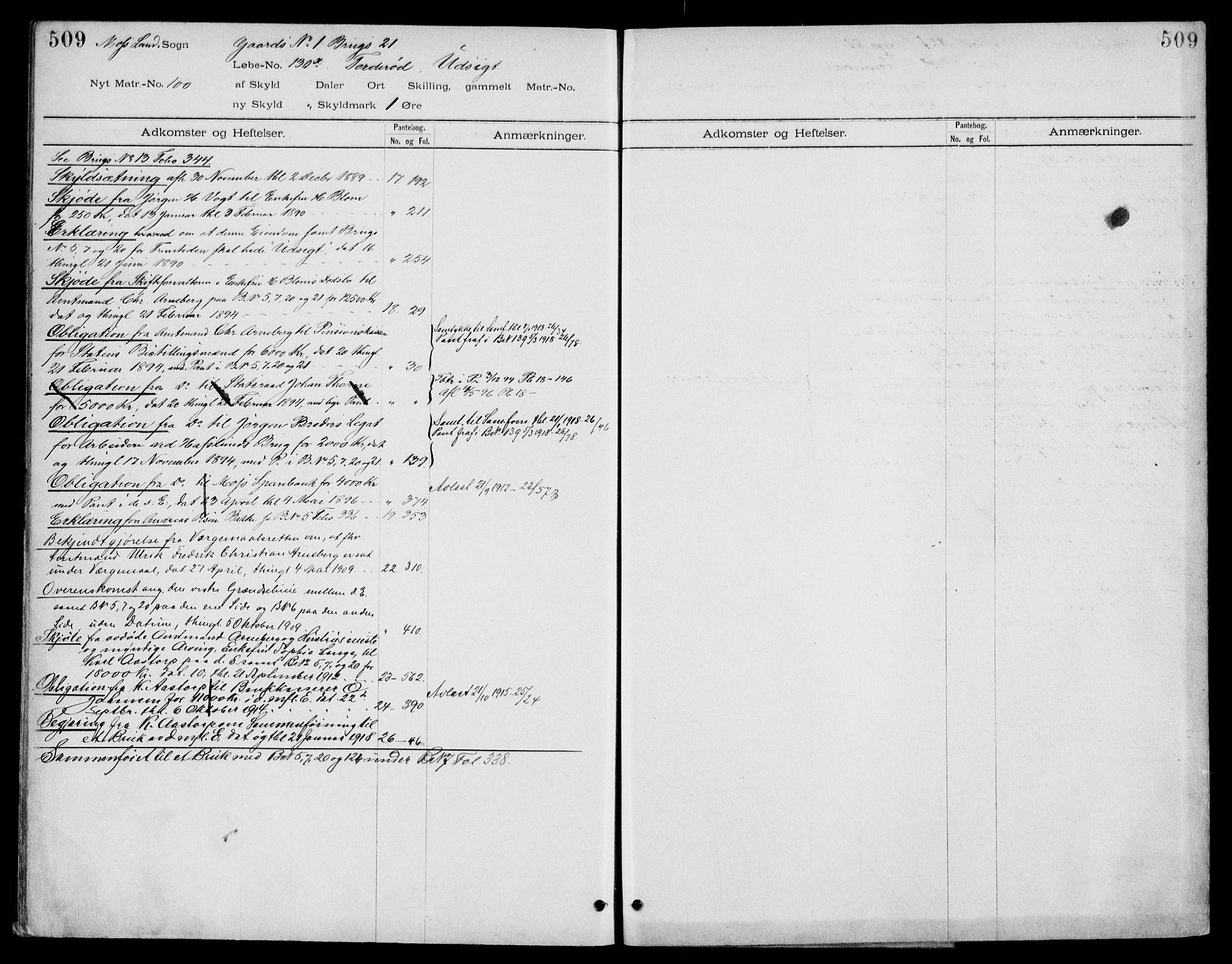 Moss sorenskriveri, SAO/A-10168: Panteregister nr. IV 3b, 1769-1926, s. 509