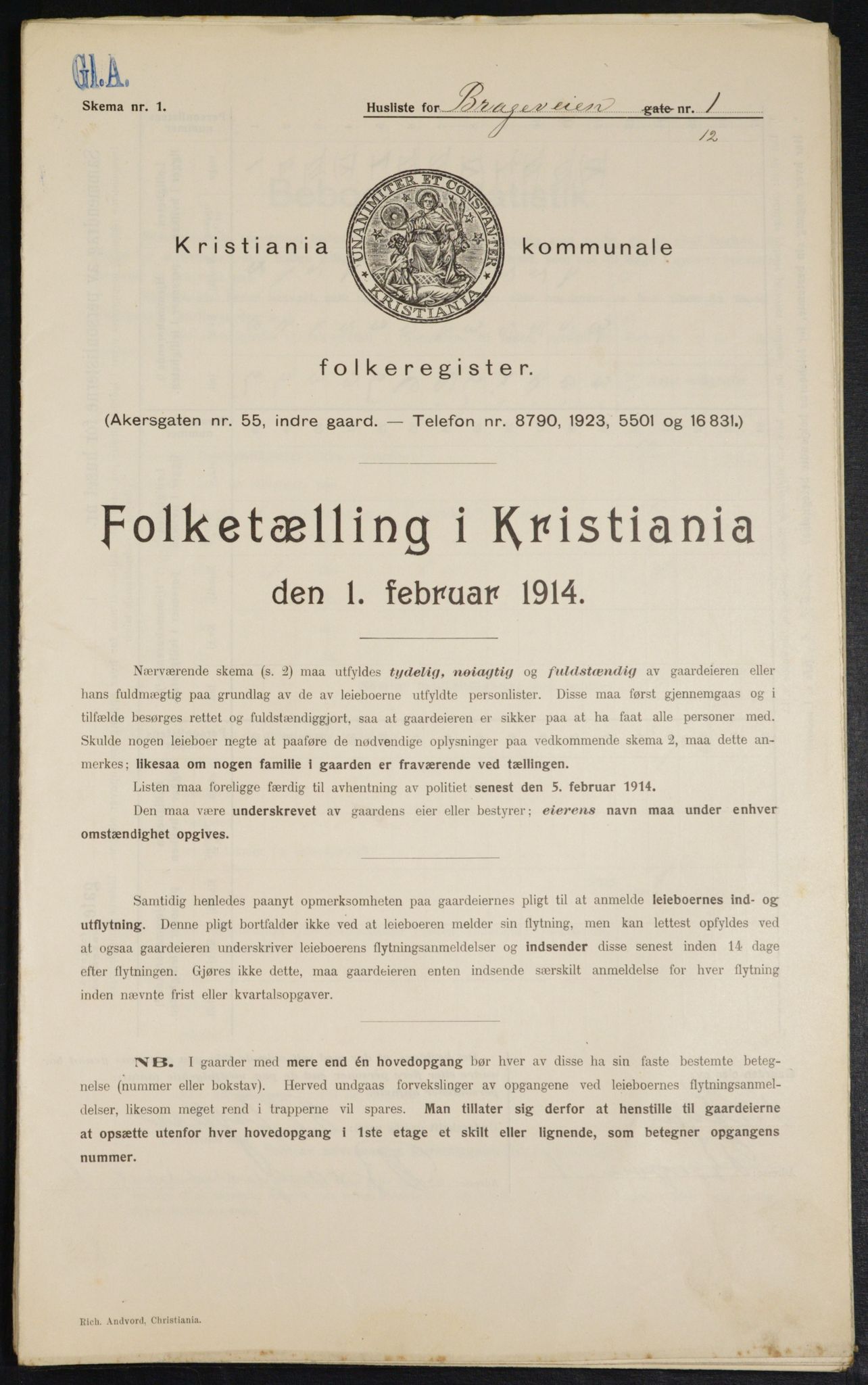 OBA, Kommunal folketelling 1.2.1914 for Kristiania, 1914, s. 8049