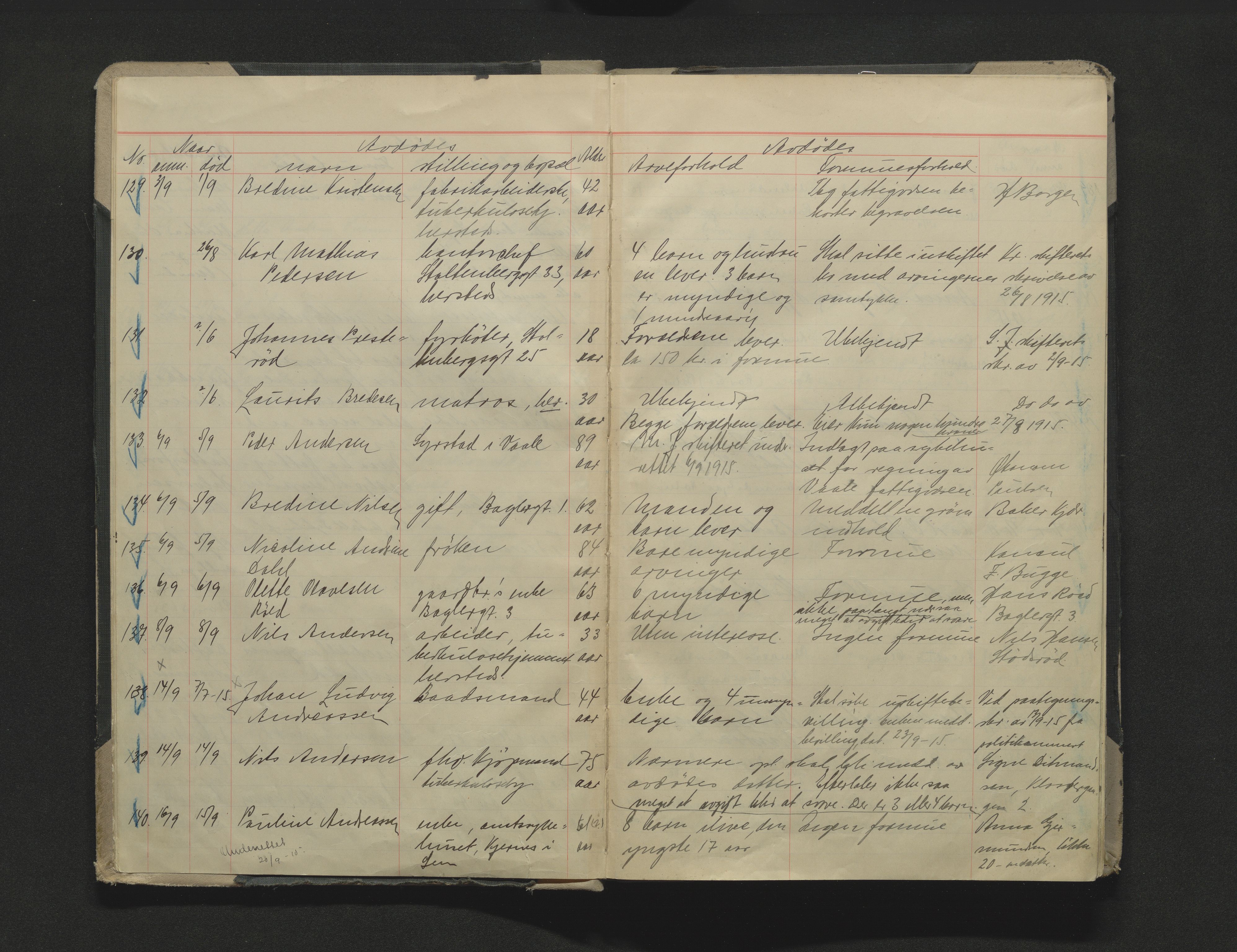Tønsberg byfogd, AV/SAKO-A-224/H/Ha/L0001/0003: Dødsmeldingsprotokoll 1-5 / Dødsmeldingsprotokoll 3, 1915-1928