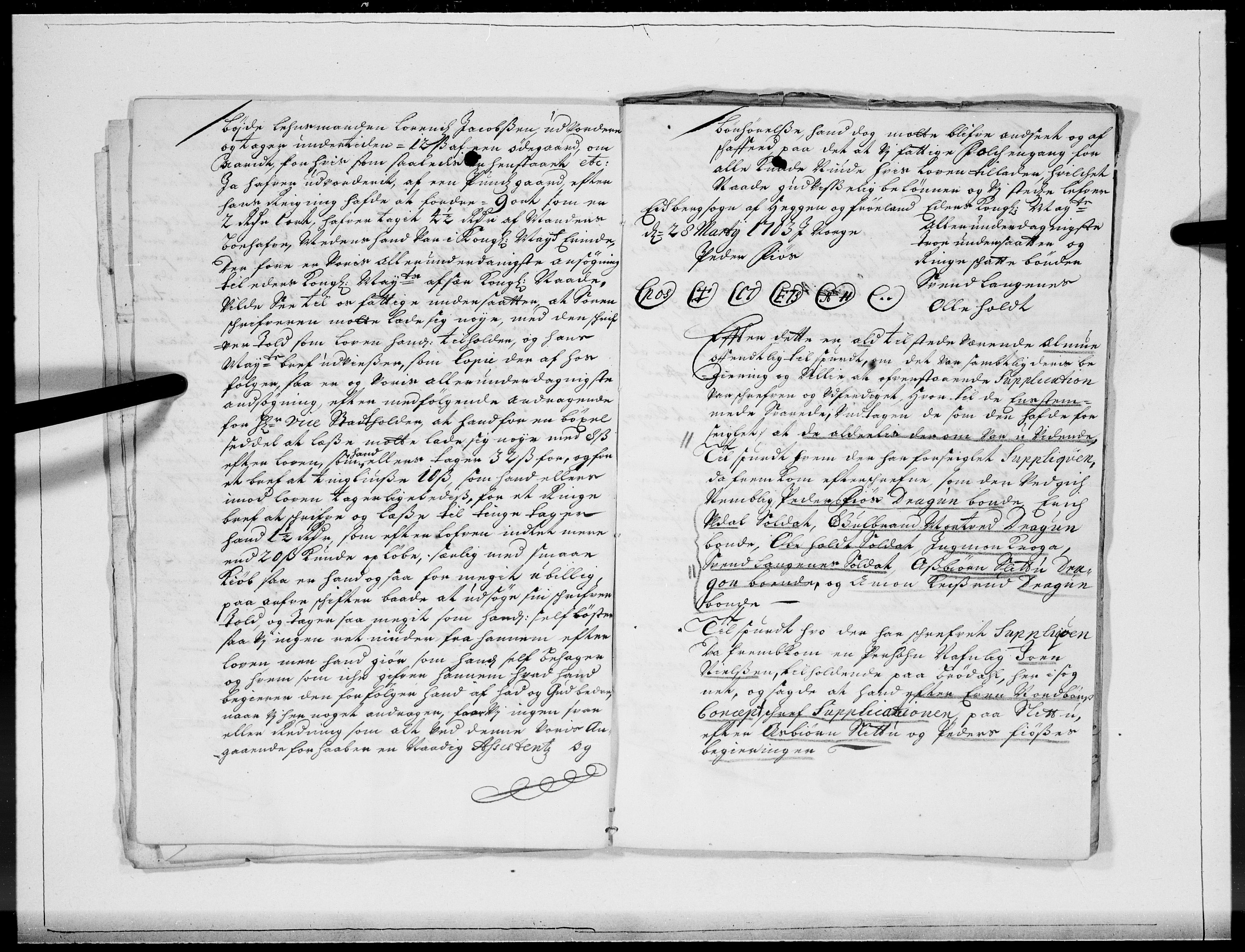 Danske Kanselli 1572-1799, AV/RA-EA-3023/F/Fc/Fcc/Fcca/L0058: Norske innlegg 1572-1799, 1705, s. 89