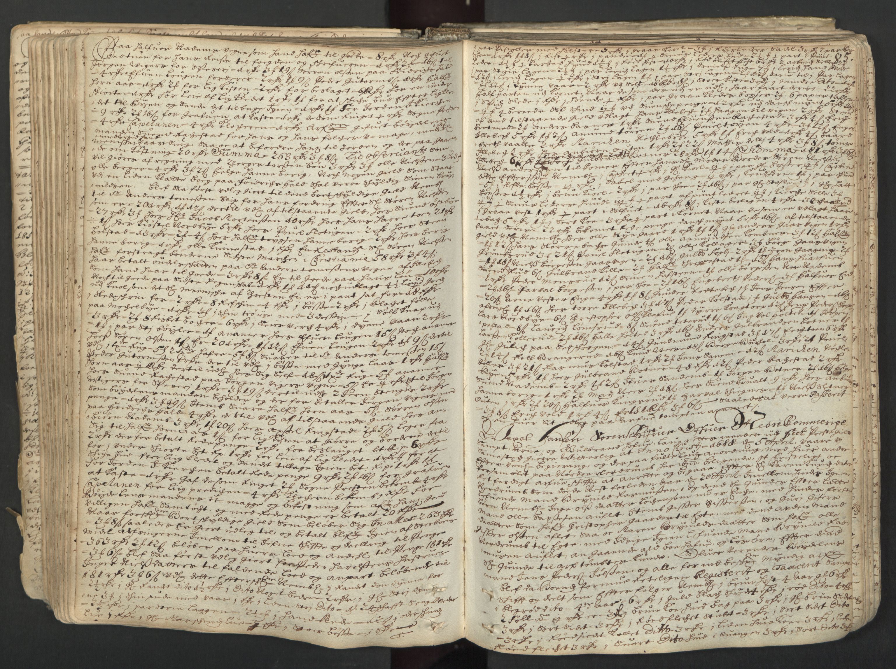 Nedre Romerike sorenskriveri, SAO/A-10469/H/Hd/Hda/L0001: Skifteprotokoll, 1680-1695, s. 84b-85a