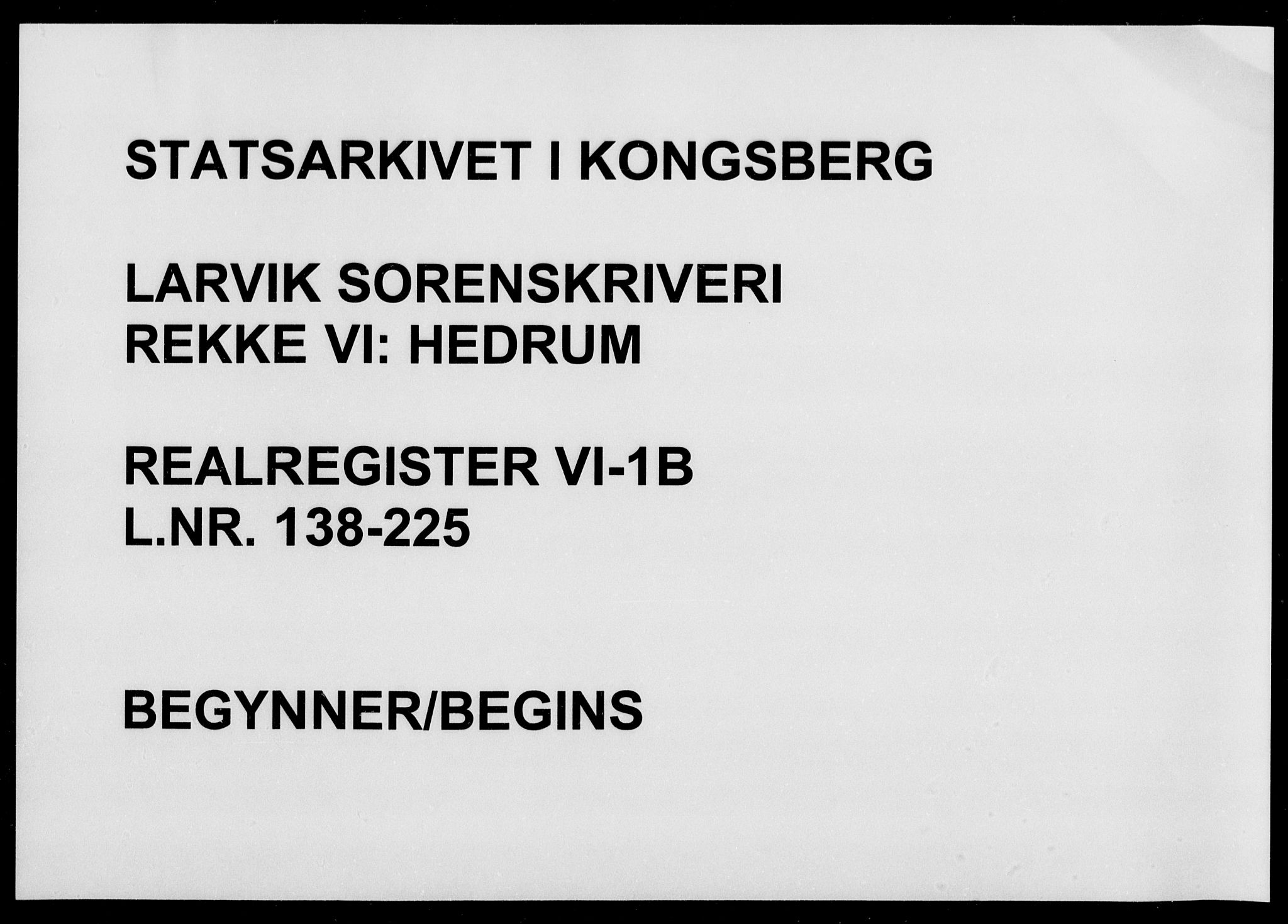 Larvik sorenskriveri, SAKO/A-83/G/Gb/Gbg/L0001b: Panteregister nr. VI 1b