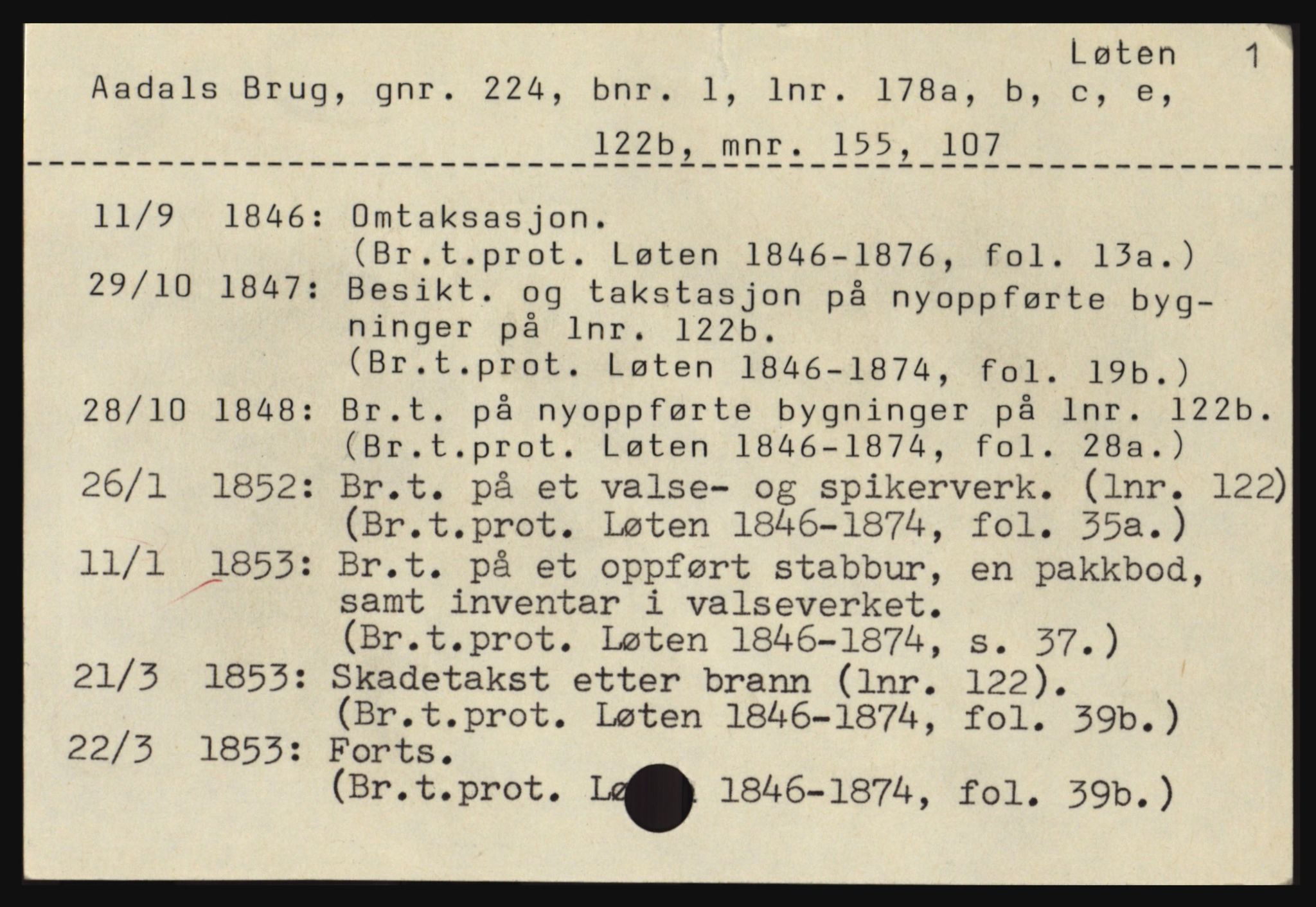 Norges Brannkasse, Løten, AV/SAH-NBRANL-007, s. 2