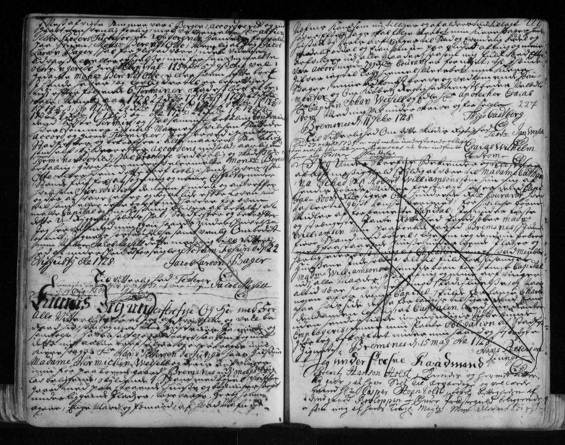 Nordmøre sorenskriveri, SAT/A-4132/1/2/2Ca/L0002: Pantebok nr. B, 1712-1731, s. 227