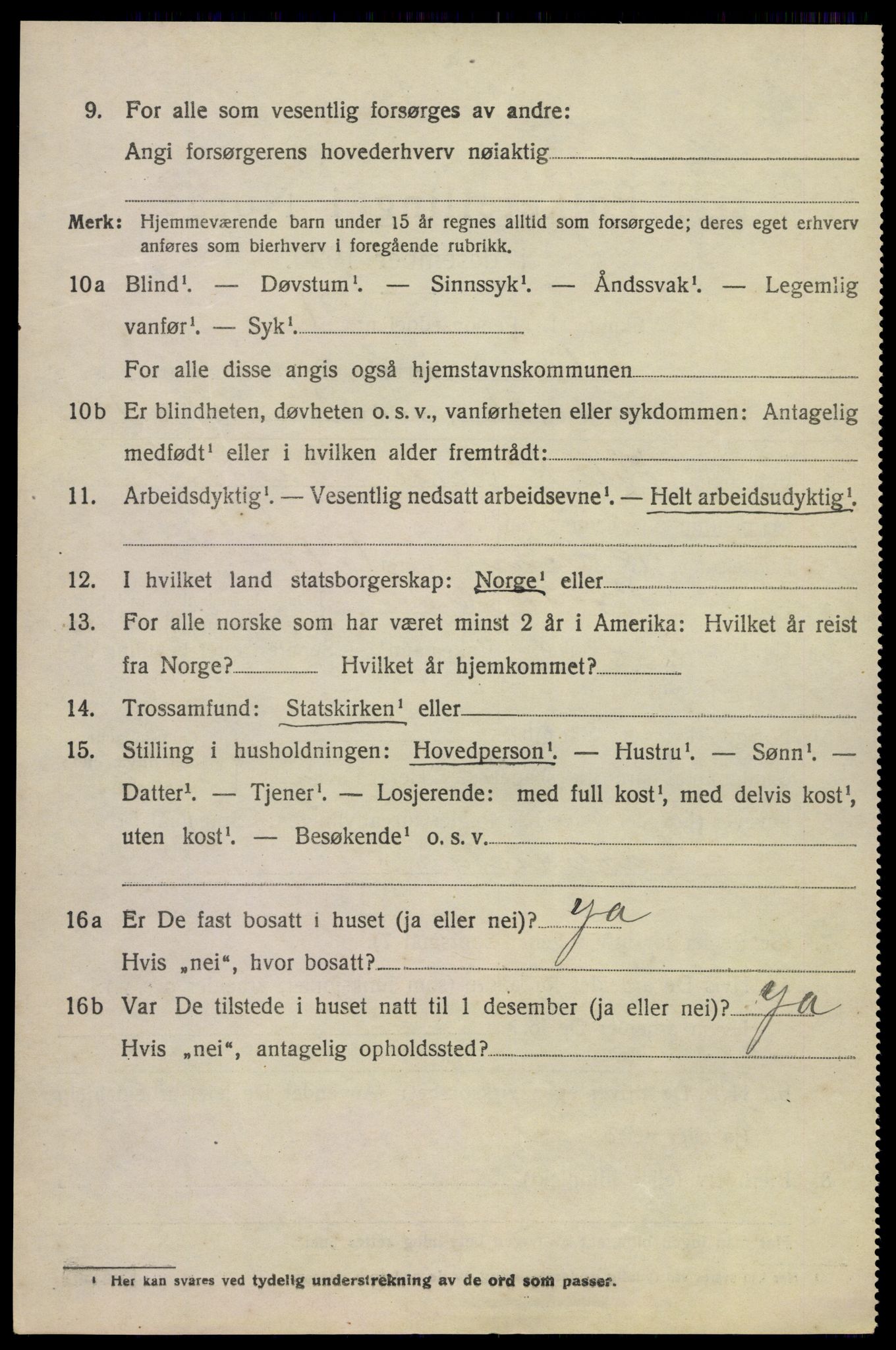 SAKO, Folketelling 1920 for 0821 Bø herred, 1920, s. 7041