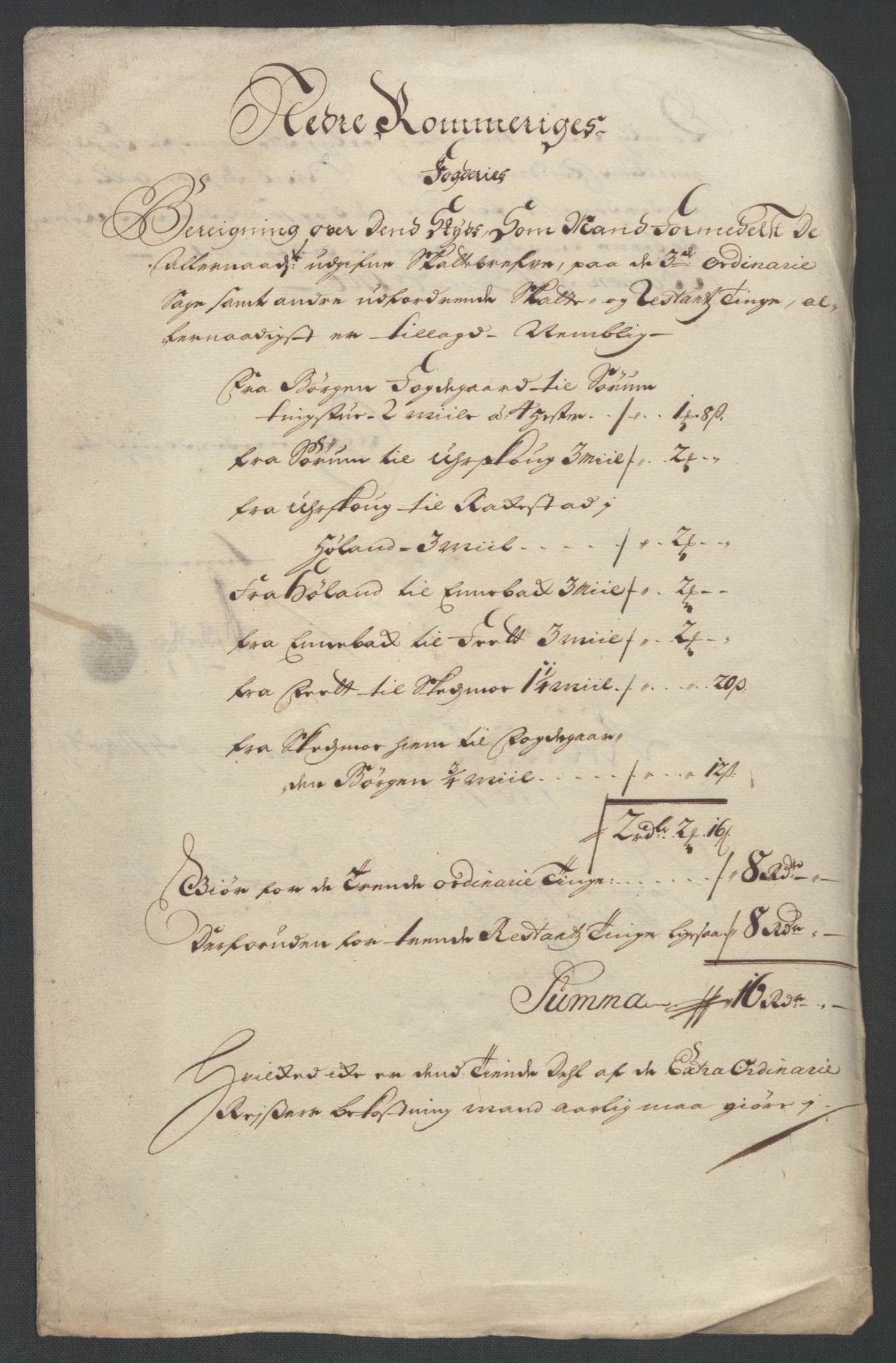 Rentekammeret inntil 1814, Reviderte regnskaper, Fogderegnskap, RA/EA-4092/R11/L0590: Fogderegnskap Nedre Romerike, 1706-1707, s. 162