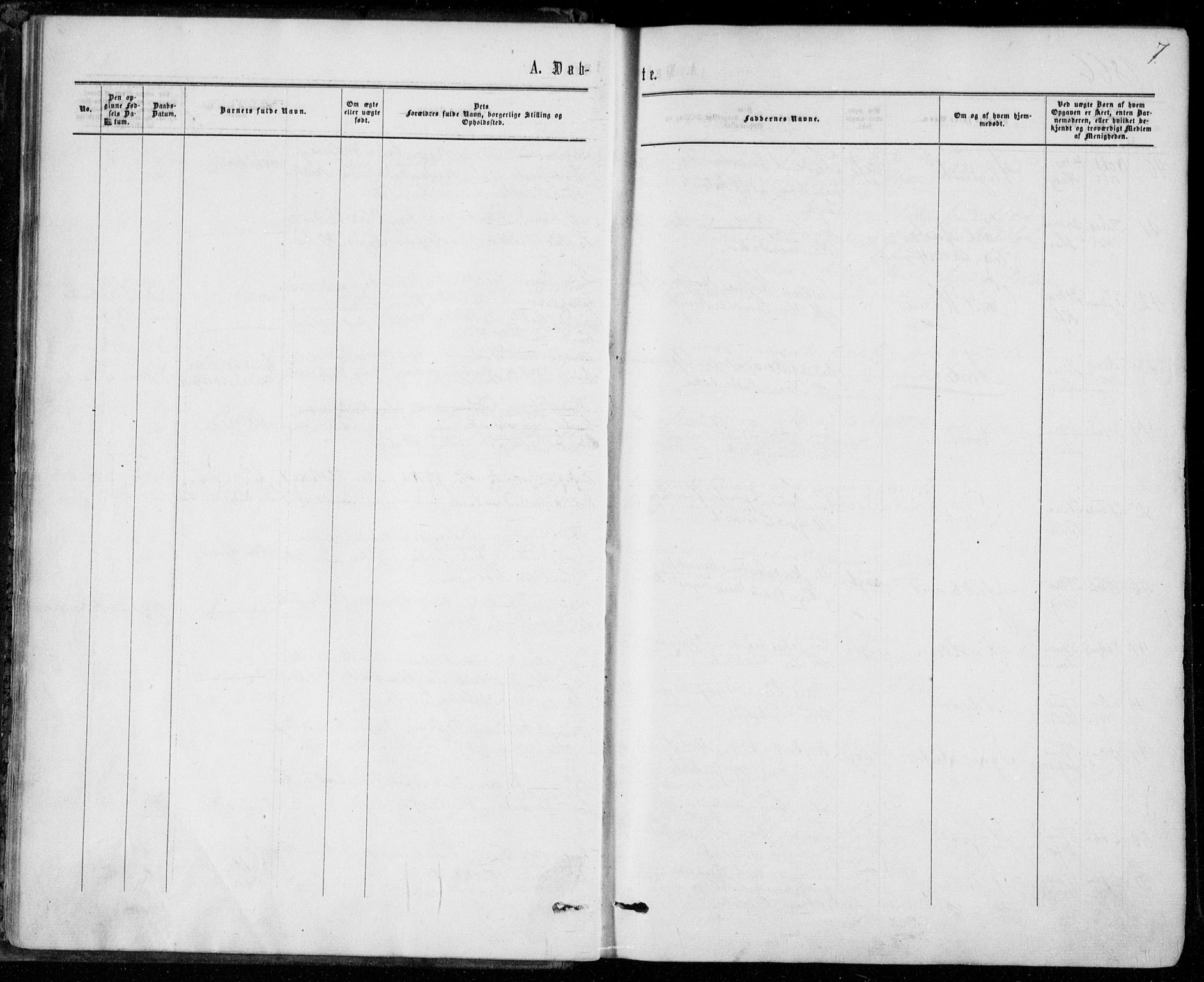 Norderhov kirkebøker, AV/SAKO-A-237/F/Fa/L0013: Ministerialbok nr. 13, 1866-1874, s. 7