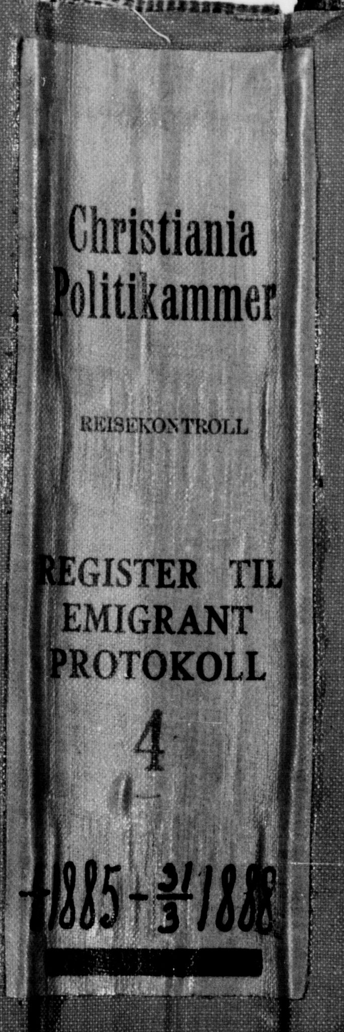 Oslo politidistrikt, AV/SAO-A-10085/E/Ee/Eefa/L0004: Register til emigrantprotokollene, 1885-1888