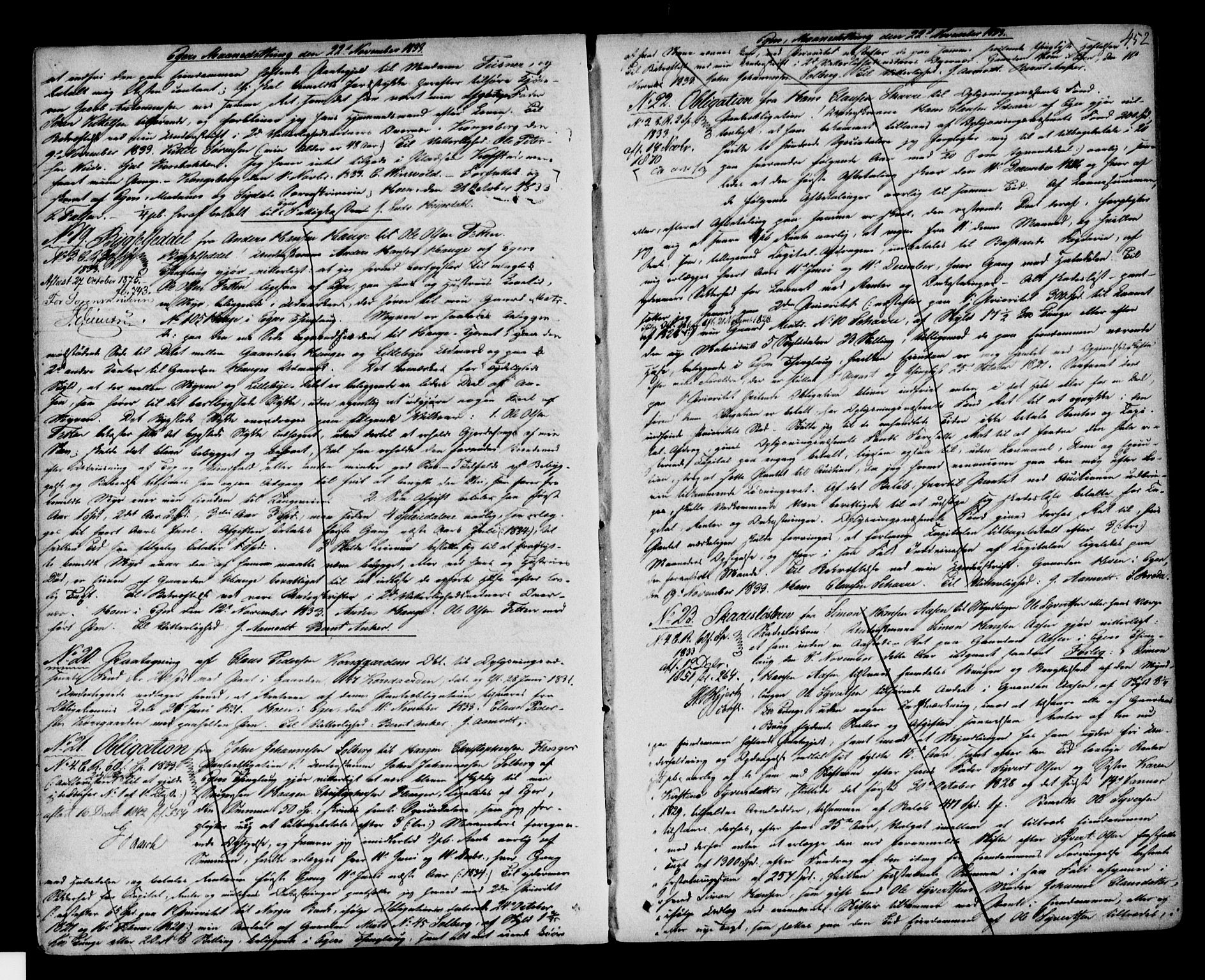 Eiker, Modum og Sigdal sorenskriveri, SAKO/A-123/G/Ga/Gaa/L0009: Pantebok nr. I 9, 1830-1835, s. 452