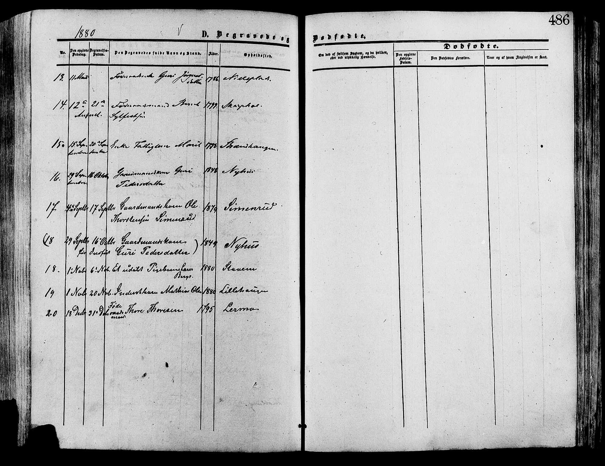 Lesja prestekontor, AV/SAH-PREST-068/H/Ha/Haa/L0008: Ministerialbok nr. 8, 1854-1880, s. 486