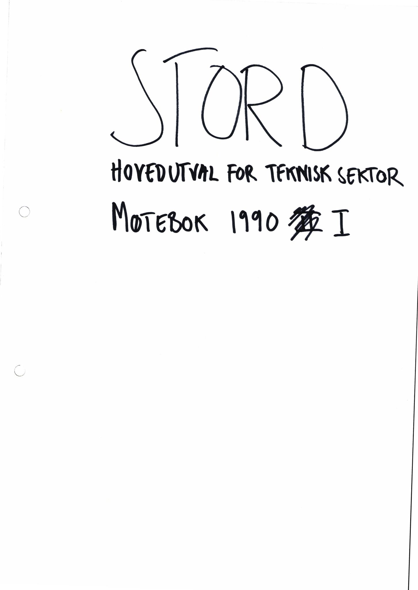 Stord kommune. Hovedutval for teknisk sektor, IKAH/1221-513.1/A/Aa/L0007: Møtebok for Stord hovedutval for teknisk sektor, 1990