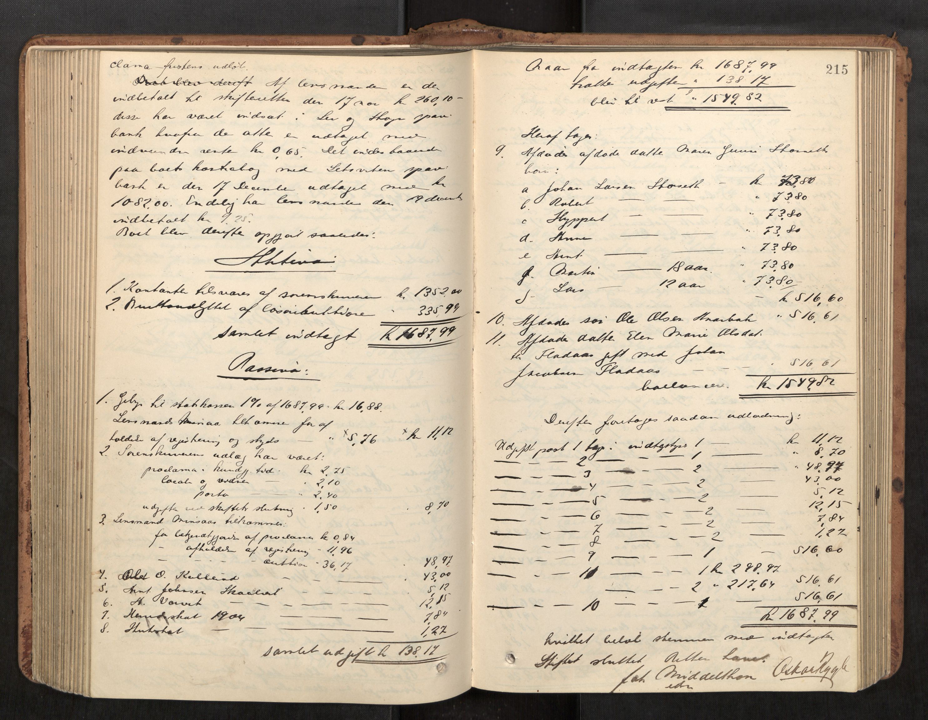 Stjør- og Verdal sorenskriveri, AV/SAT-A-4167/1/3/3A/L0048: Skifteslutningsprotokoll, 1901-1907, s. 215