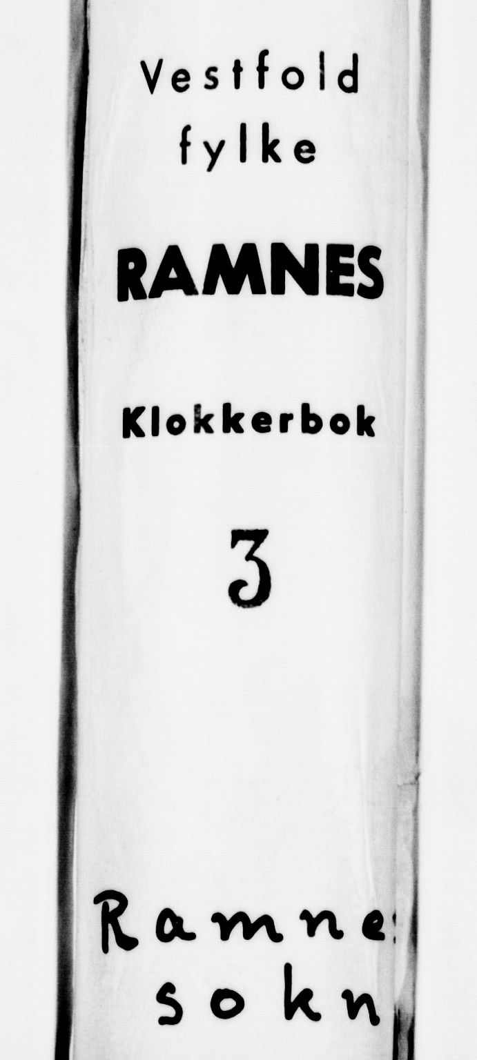 Ramnes kirkebøker, SAKO/A-314/G/Ga/L0003: Klokkerbok nr. I 3, 1870-1896