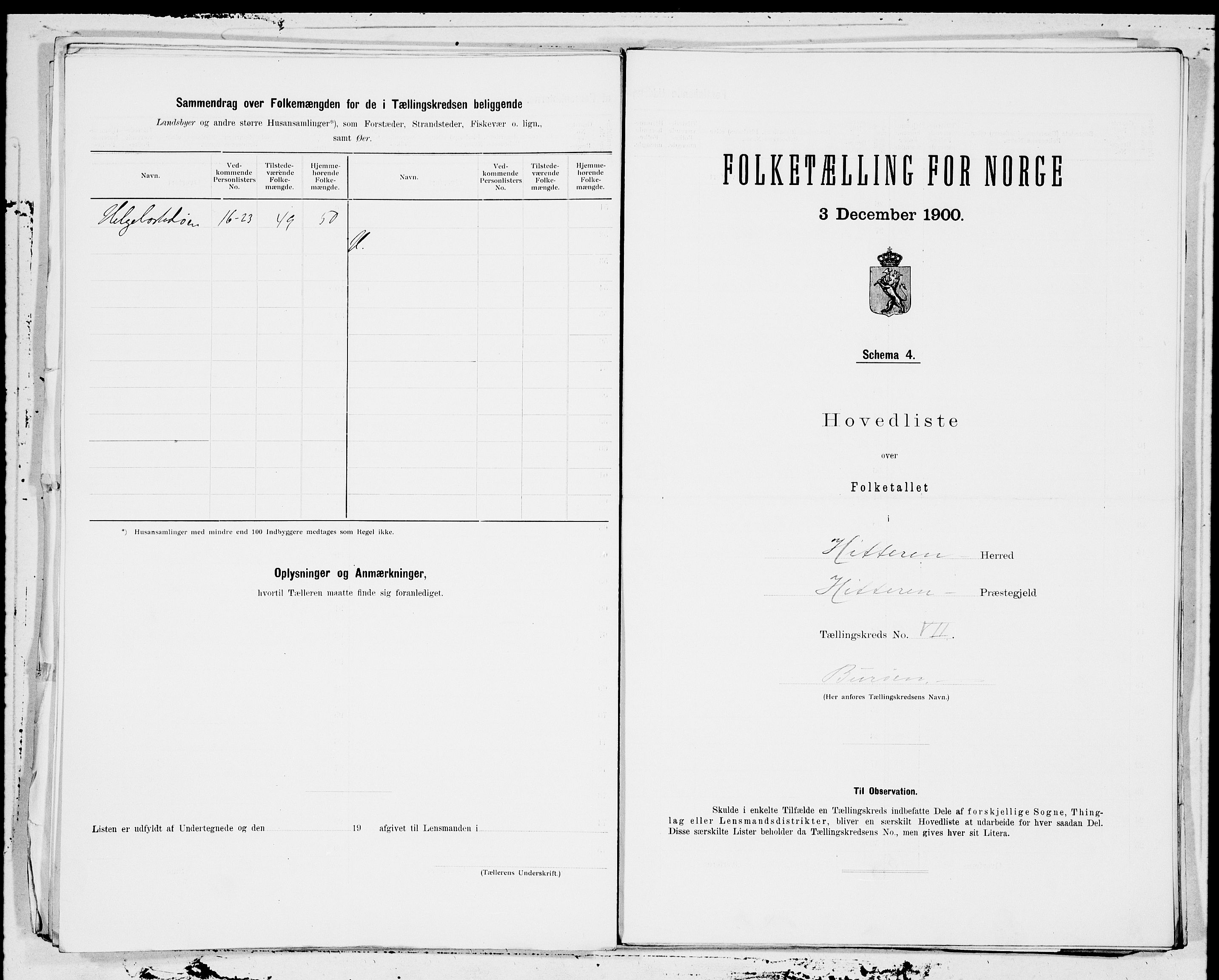 SAT, Folketelling 1900 for 1617 Hitra herred, 1900, s. 14