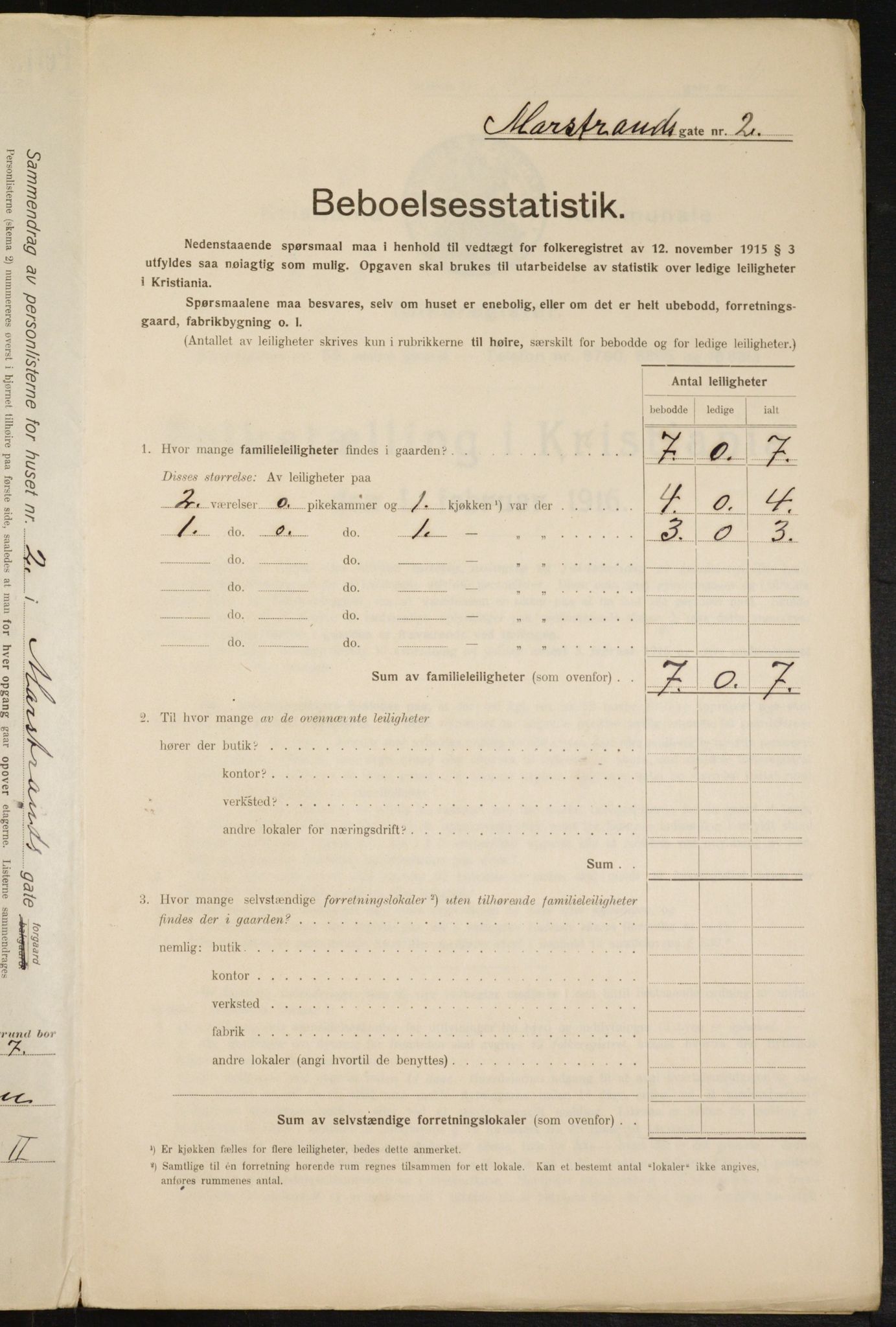 OBA, Kommunal folketelling 1.2.1916 for Kristiania, 1916, s. 66331