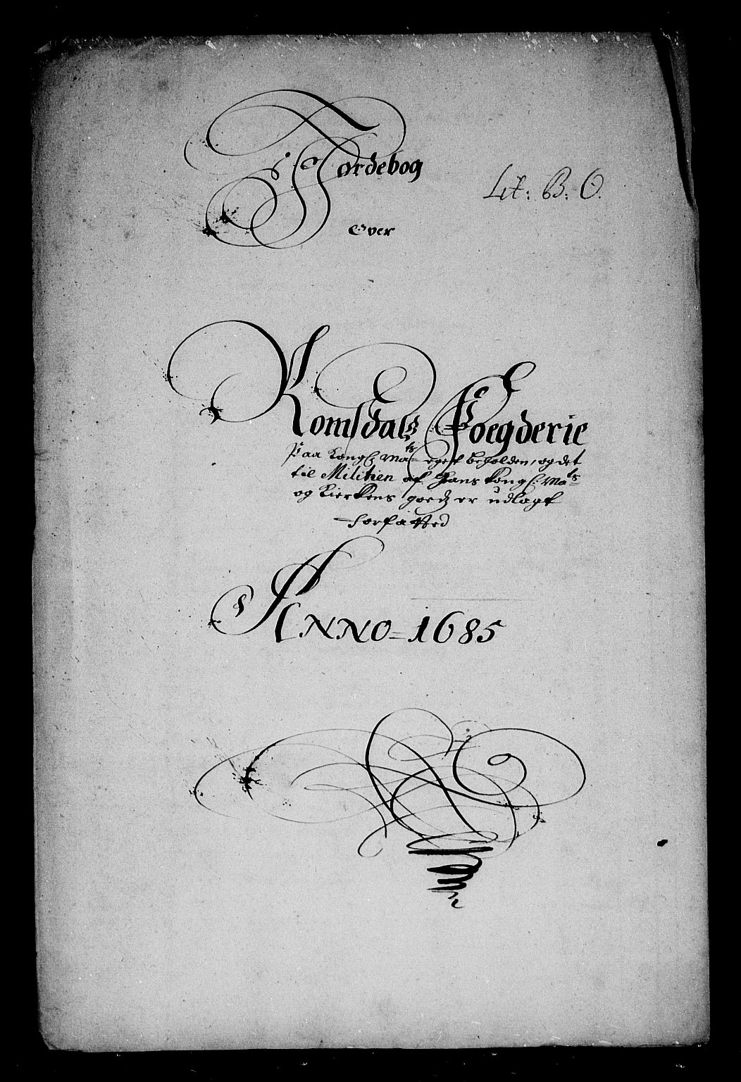 Rentekammeret inntil 1814, Reviderte regnskaper, Stiftamtstueregnskaper, Trondheim stiftamt og Nordland amt, AV/RA-EA-6044/R/Rg/L0081: Trondheim stiftamt og Nordland amt, 1685