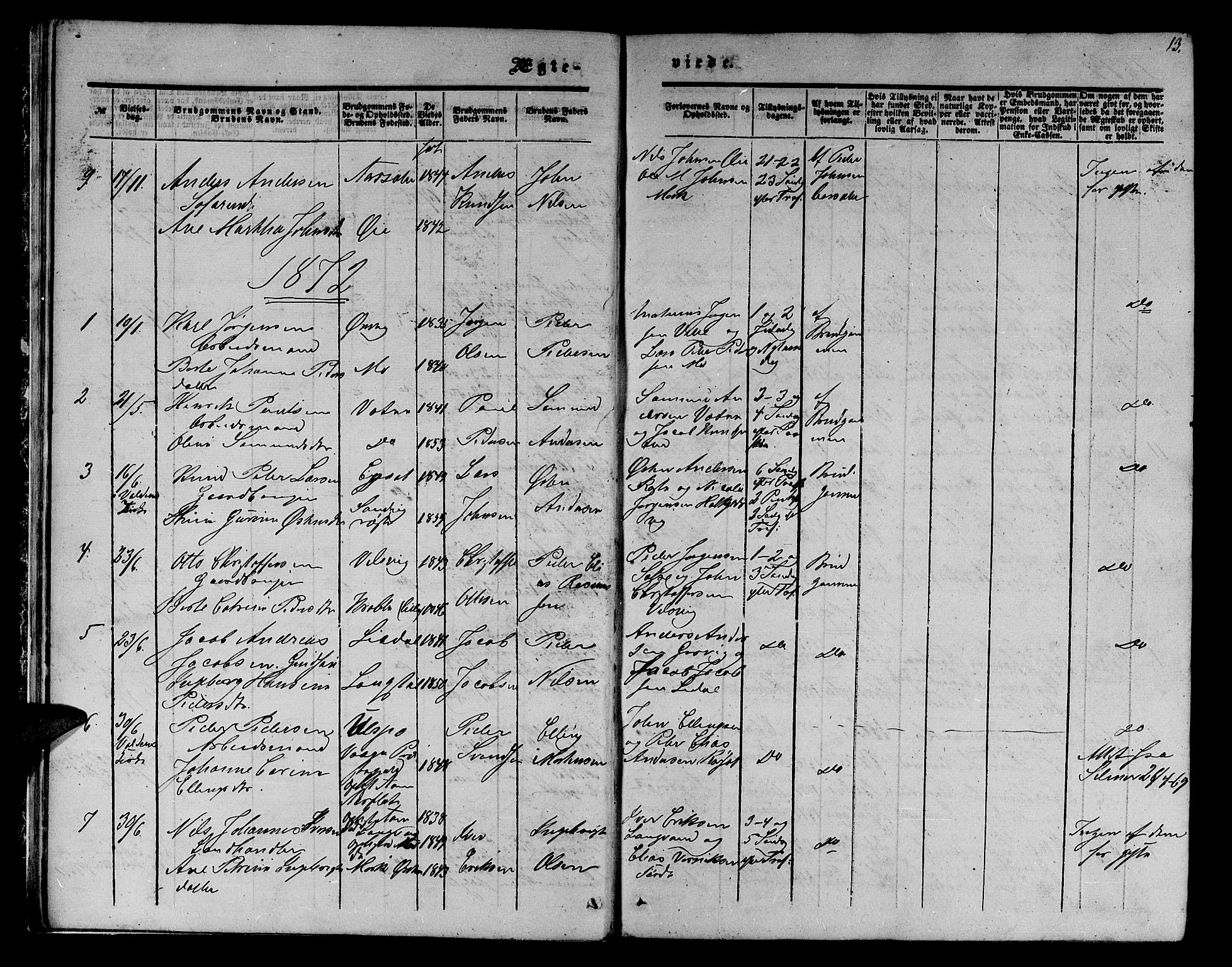 Ministerialprotokoller, klokkerbøker og fødselsregistre - Møre og Romsdal, AV/SAT-A-1454/513/L0188: Klokkerbok nr. 513C02, 1865-1882, s. 13