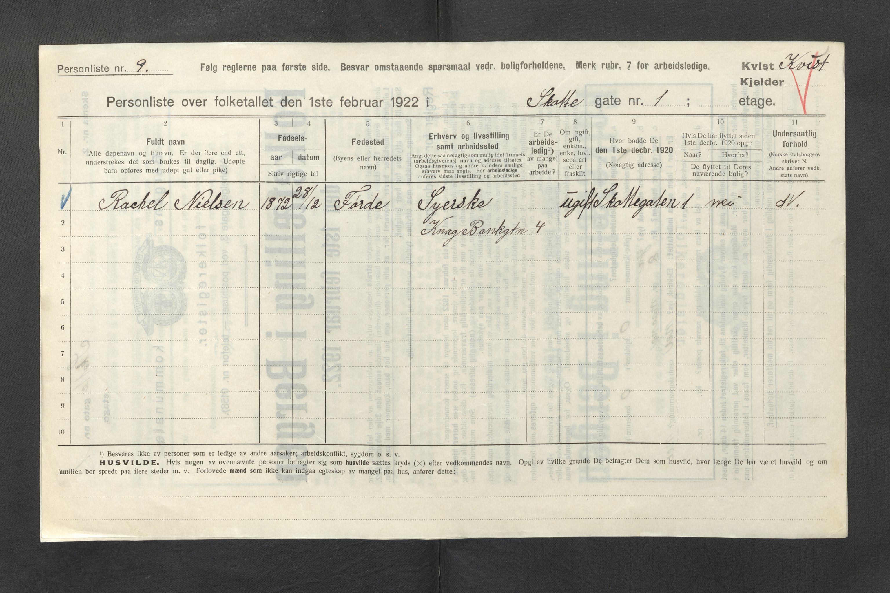 SAB, Kommunal folketelling 1922 for Bergen kjøpstad, 1922, s. 37298