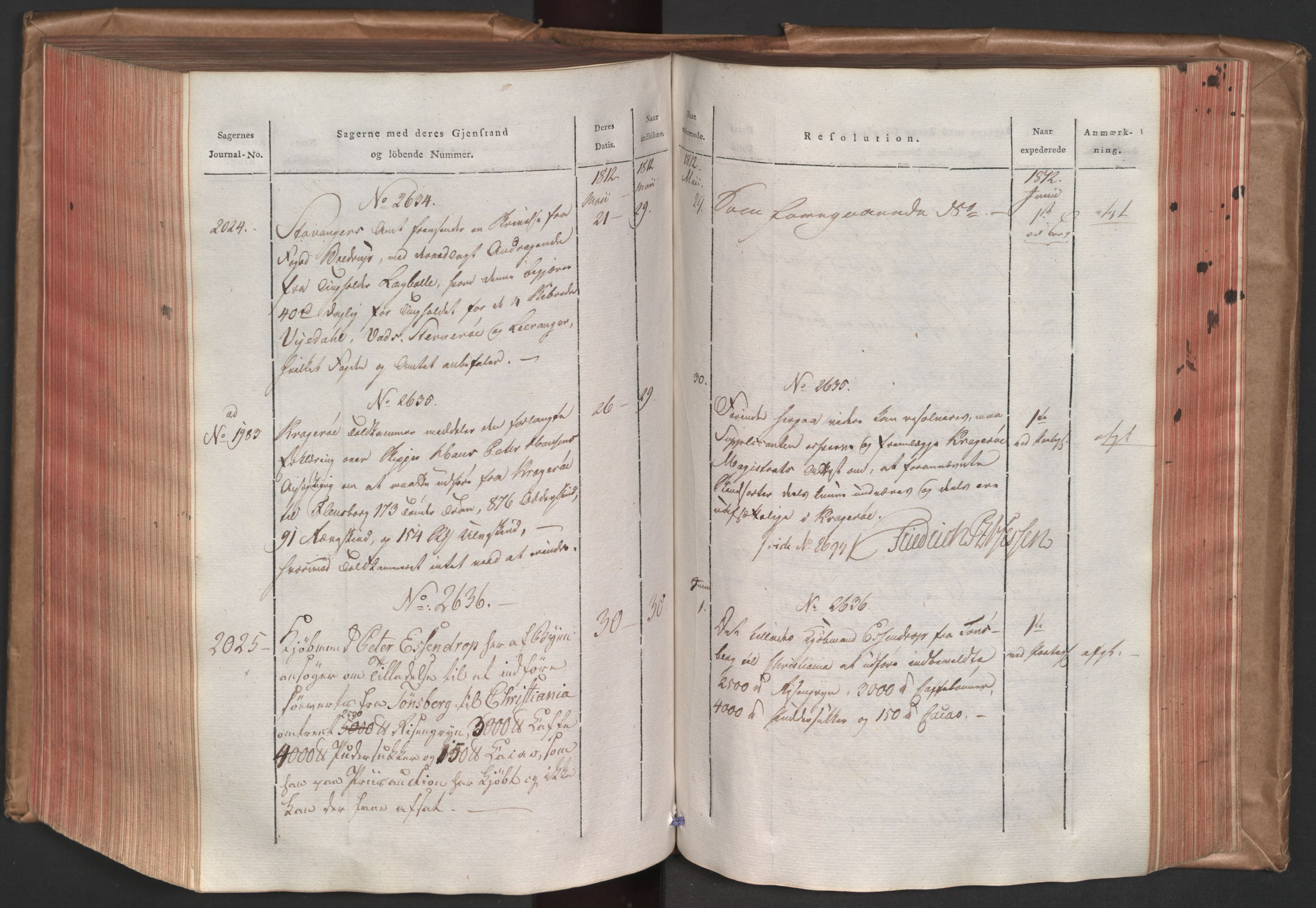 Stattholderembetet 1810-1814, 1. kontor (Kontor A), AV/RA-EA-2872/Ab/L0003: Referatprotokoll,  j.nr. 1244-2337,  l.nr. 1589-3010, 1811-1812, s. 296