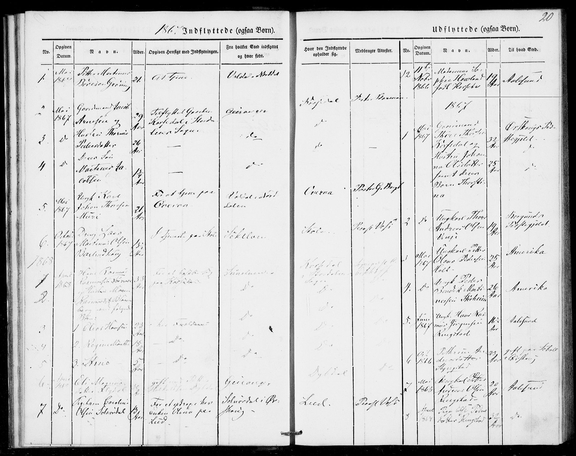 Ministerialprotokoller, klokkerbøker og fødselsregistre - Møre og Romsdal, SAT/A-1454/520/L0279: Ministerialbok nr. 520A08, 1844-1881, s. 20