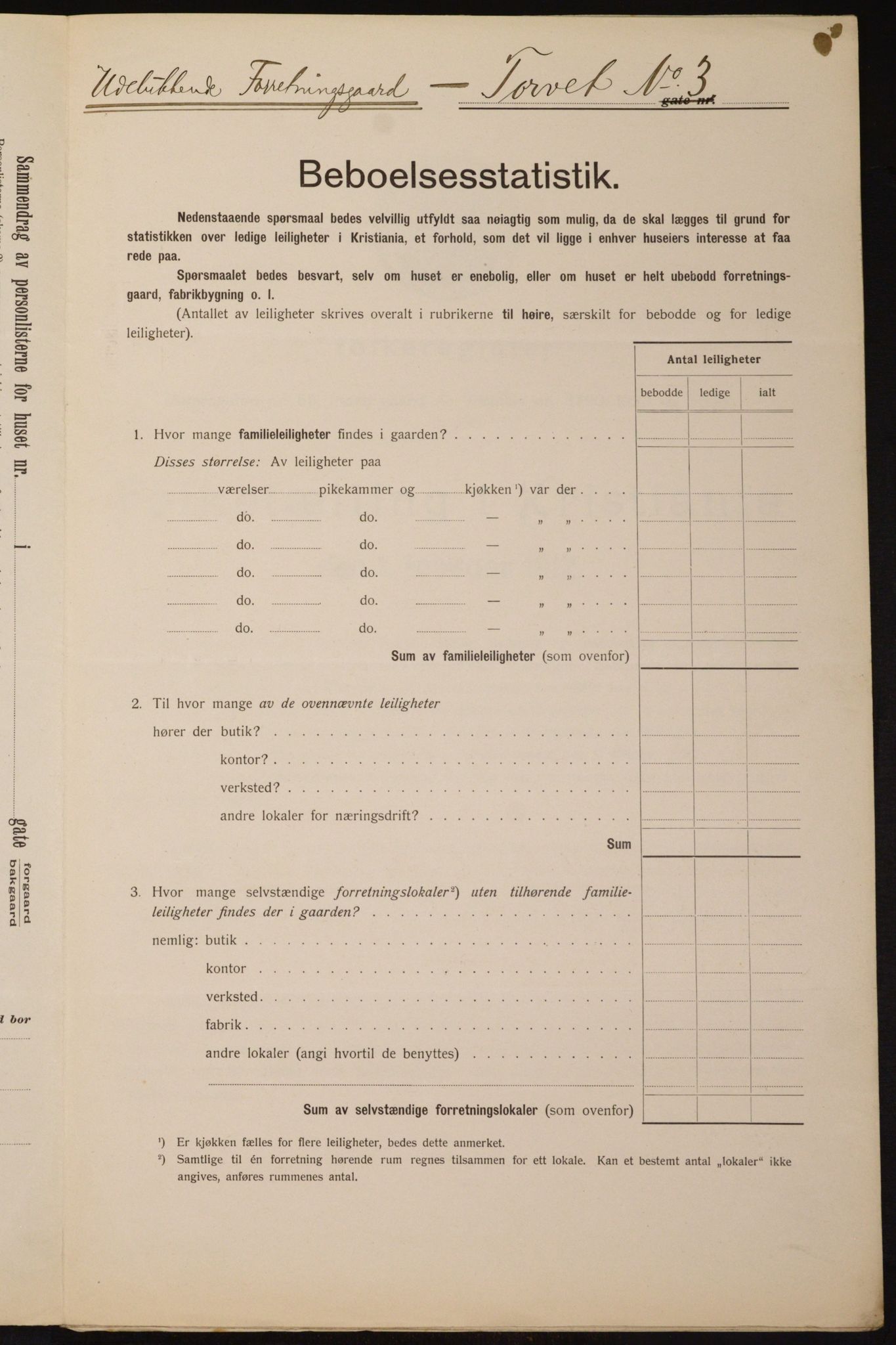 OBA, Kommunal folketelling 1.2.1912 for Kristiania, 1912, s. 115127