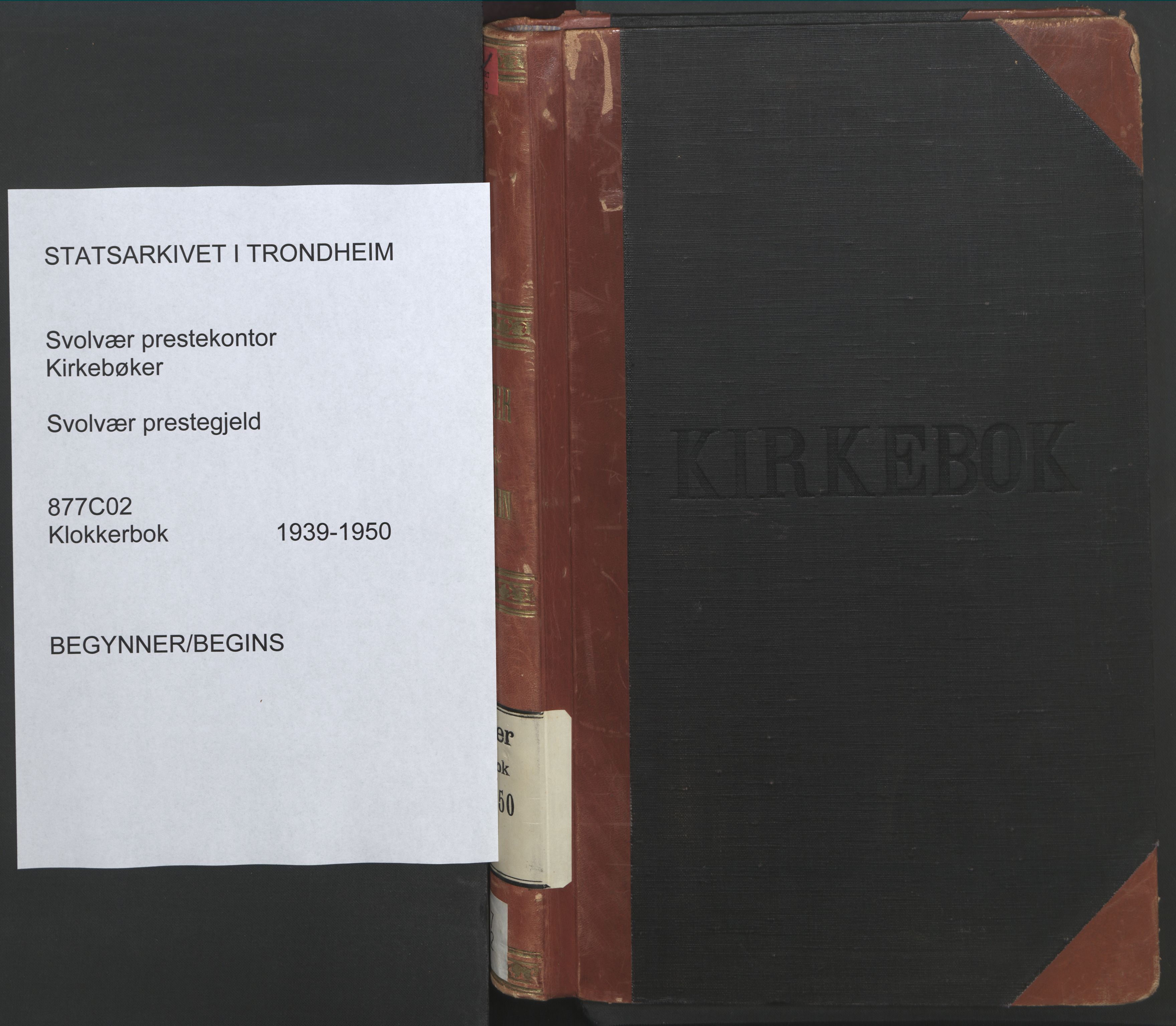 Ministerialprotokoller, klokkerbøker og fødselsregistre - Nordland, AV/SAT-A-1459/877/L1118: Klokkerbok nr. 877C02, 1939-1950