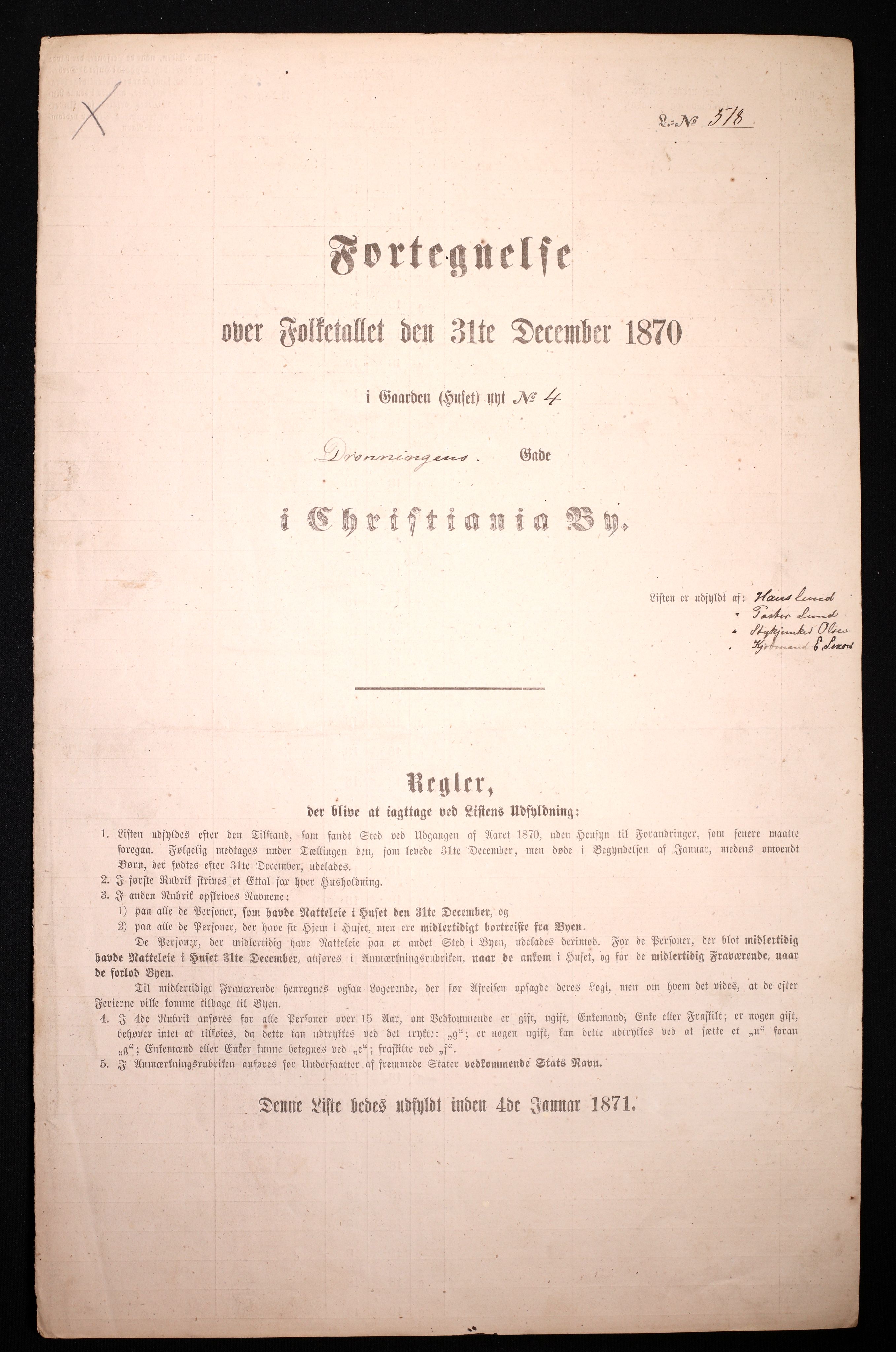 RA, Folketelling 1870 for 0301 Kristiania kjøpstad, 1870, s. 691