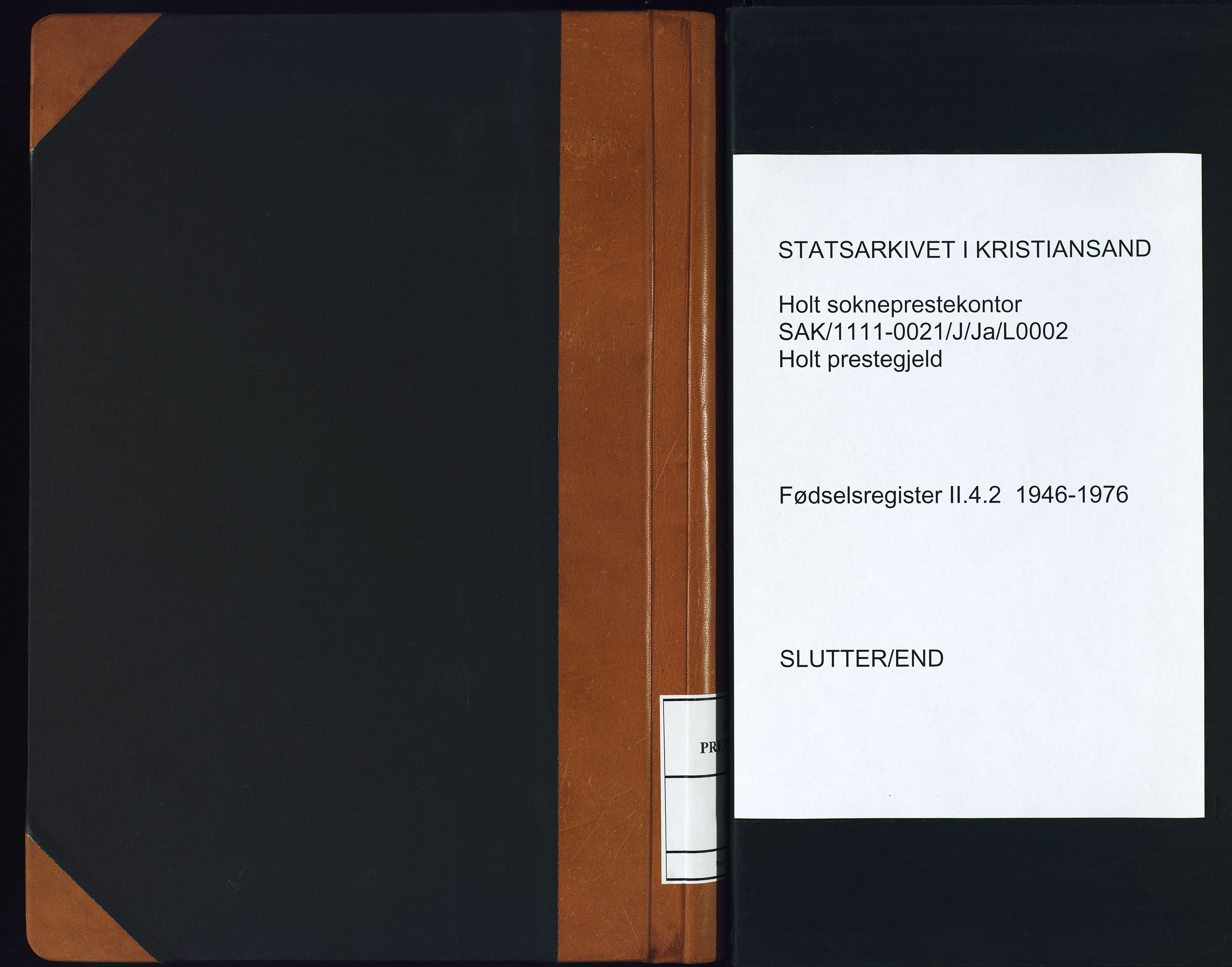 Holt sokneprestkontor, SAK/1111-0021/J/Ja/L0002: Fødselsregister nr. II.4.2, 1946-1976