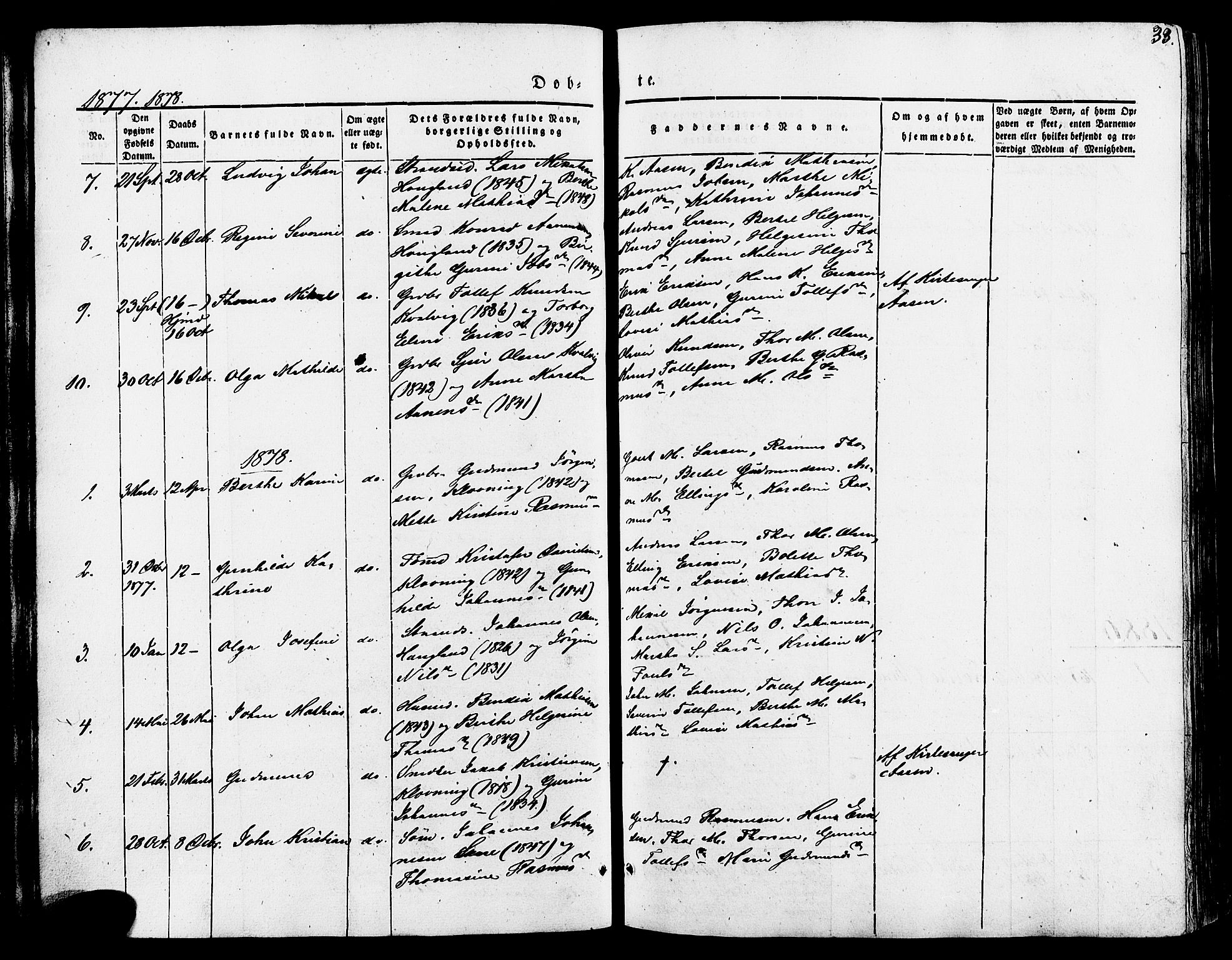 Torvastad sokneprestkontor, SAST/A -101857/H/Ha/Haa/L0007: Ministerialbok nr. A 7, 1838-1882, s. 33