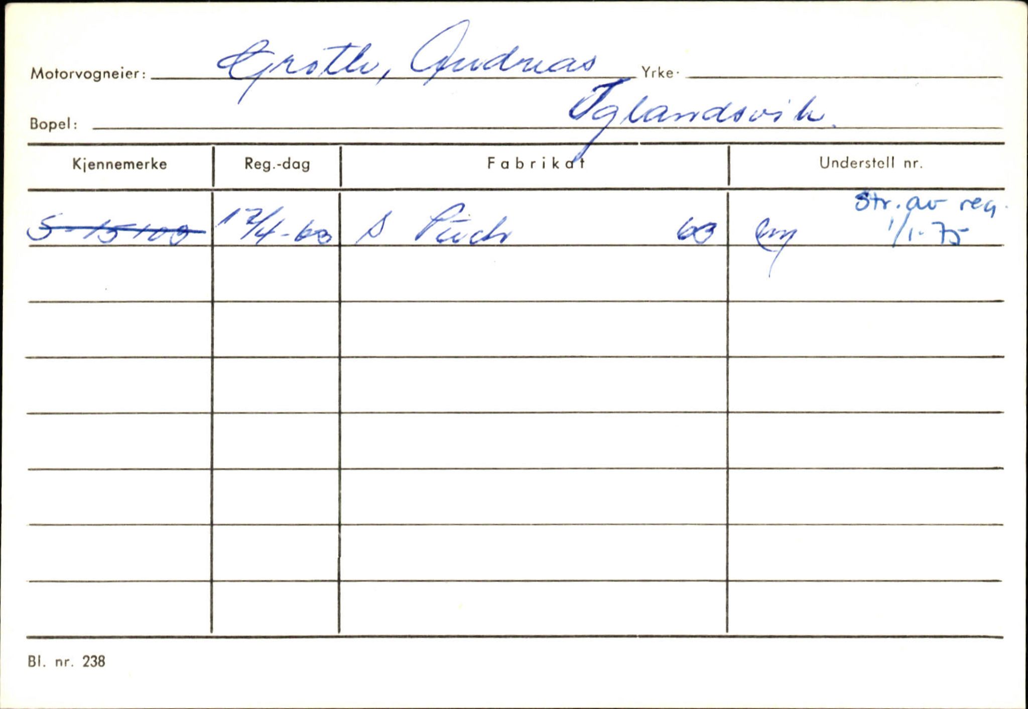 Statens vegvesen, Sogn og Fjordane vegkontor, AV/SAB-A-5301/4/F/L0133: Eigarregister Bremanger A-Å. Gaular A-H, 1945-1975, s. 553