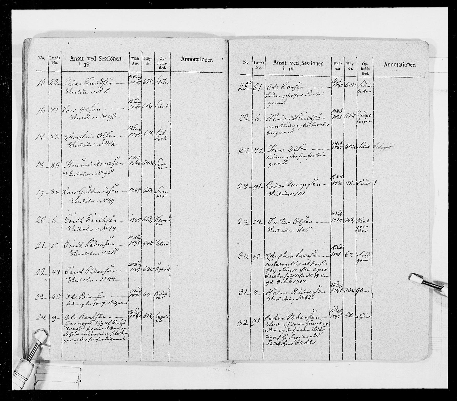 Generalitets- og kommissariatskollegiet, Det kongelige norske kommissariatskollegium, AV/RA-EA-5420/E/Eh/L0026: Skiløperkompaniene, 1805-1810, s. 381